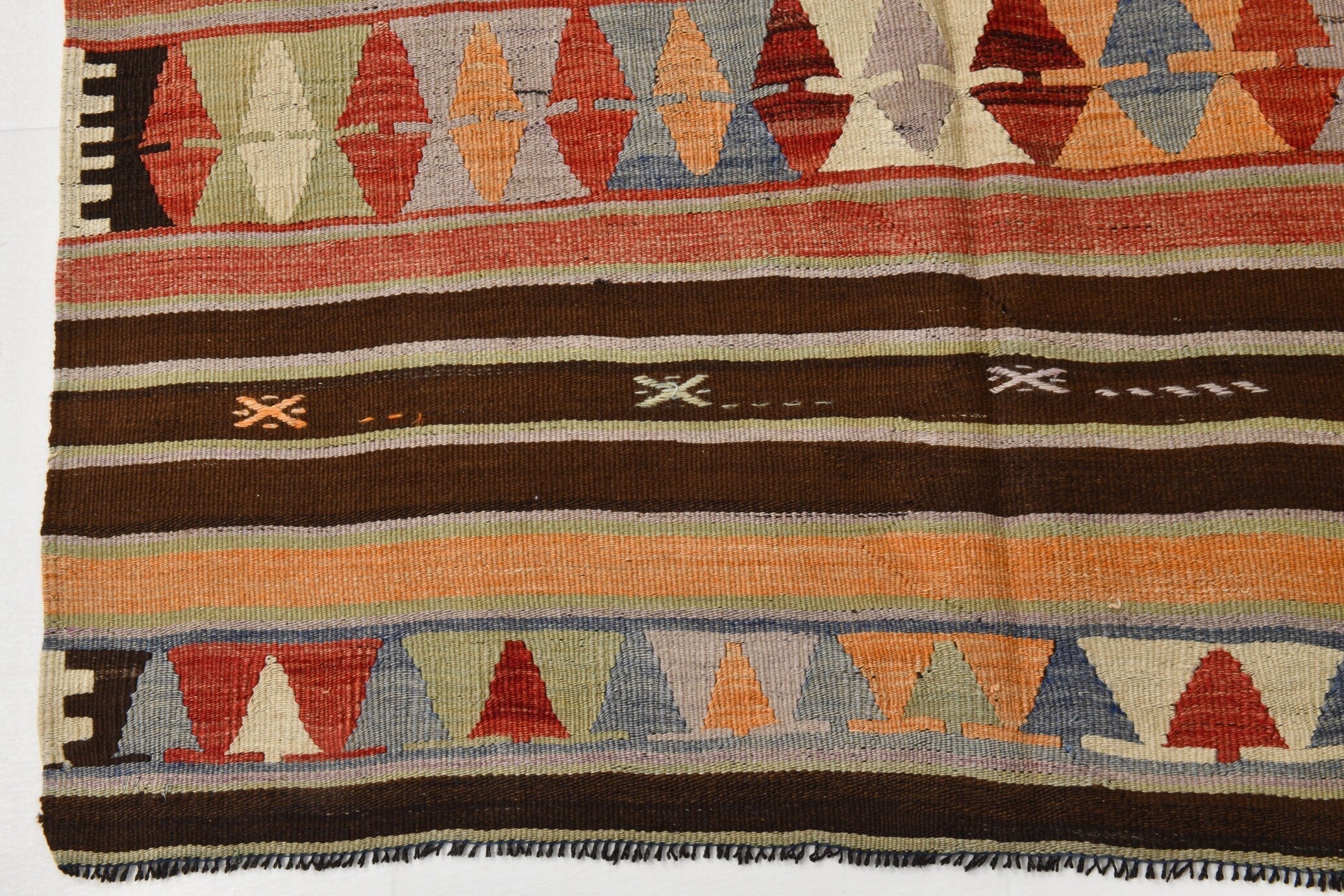 Vintage Kilim Anatolian 4'2" x 11'3" ft