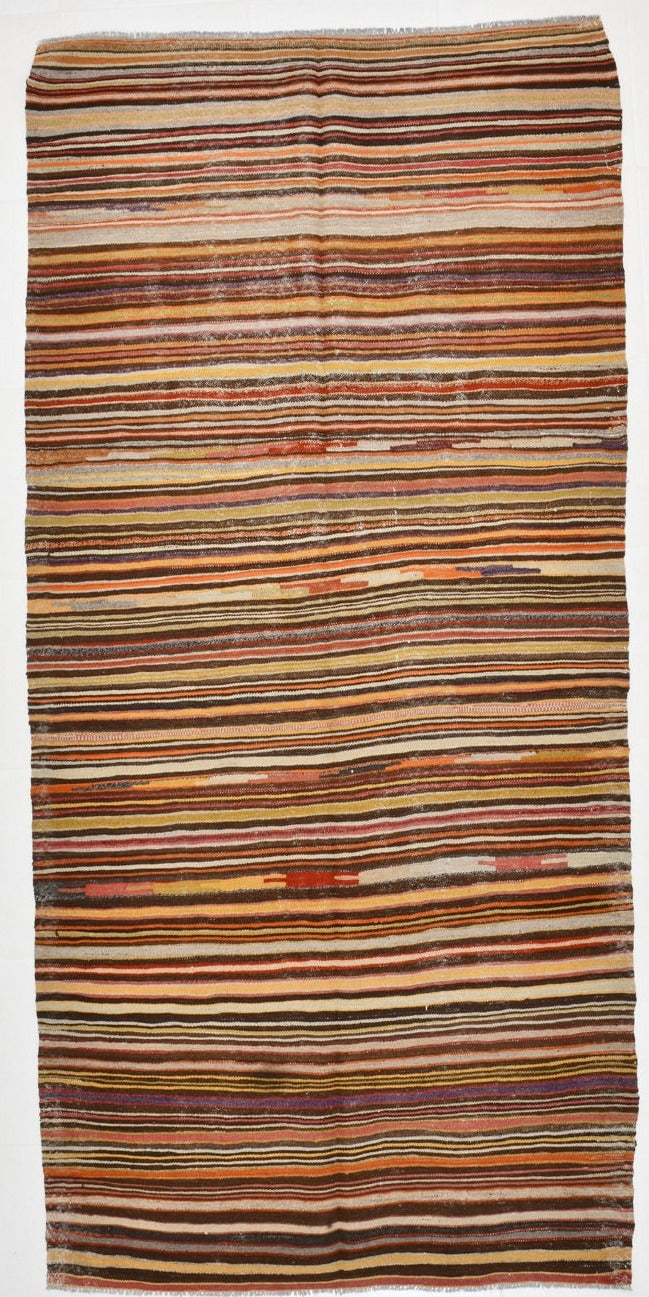 Vintage Kilim Anatolian 4’2’’ x 8’10’’ ft
