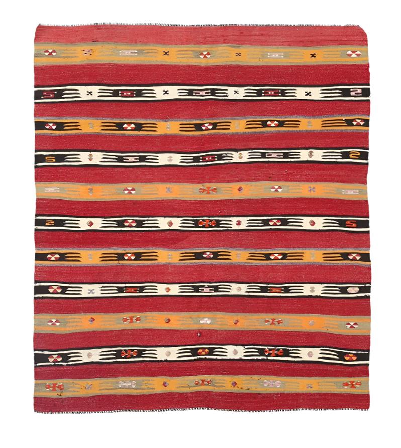 Vintage Kilim Anatolian 4'3" x 6'2" ft