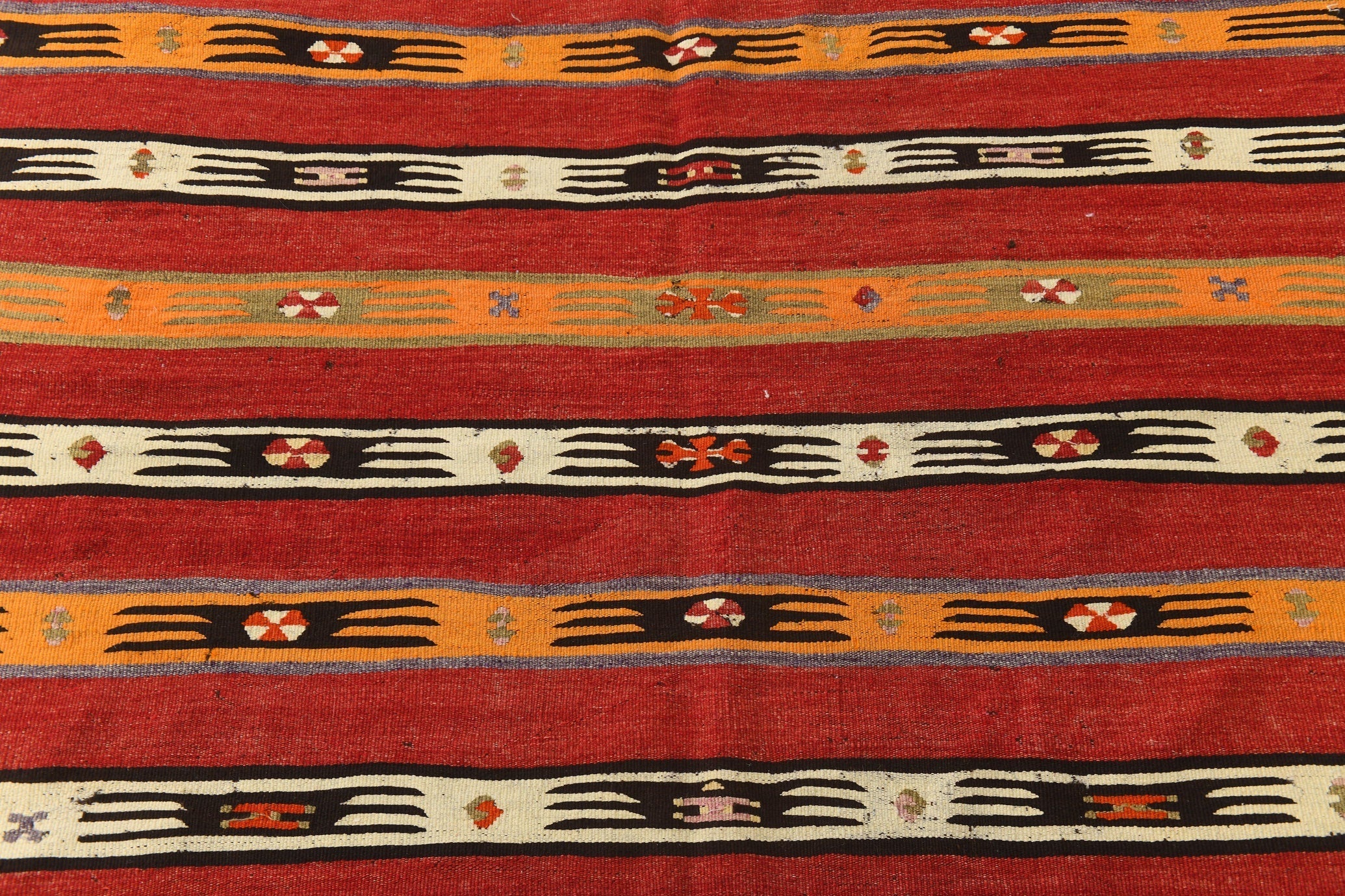 Vintage Kilim Anatolian 4'3" x 6'2" ft