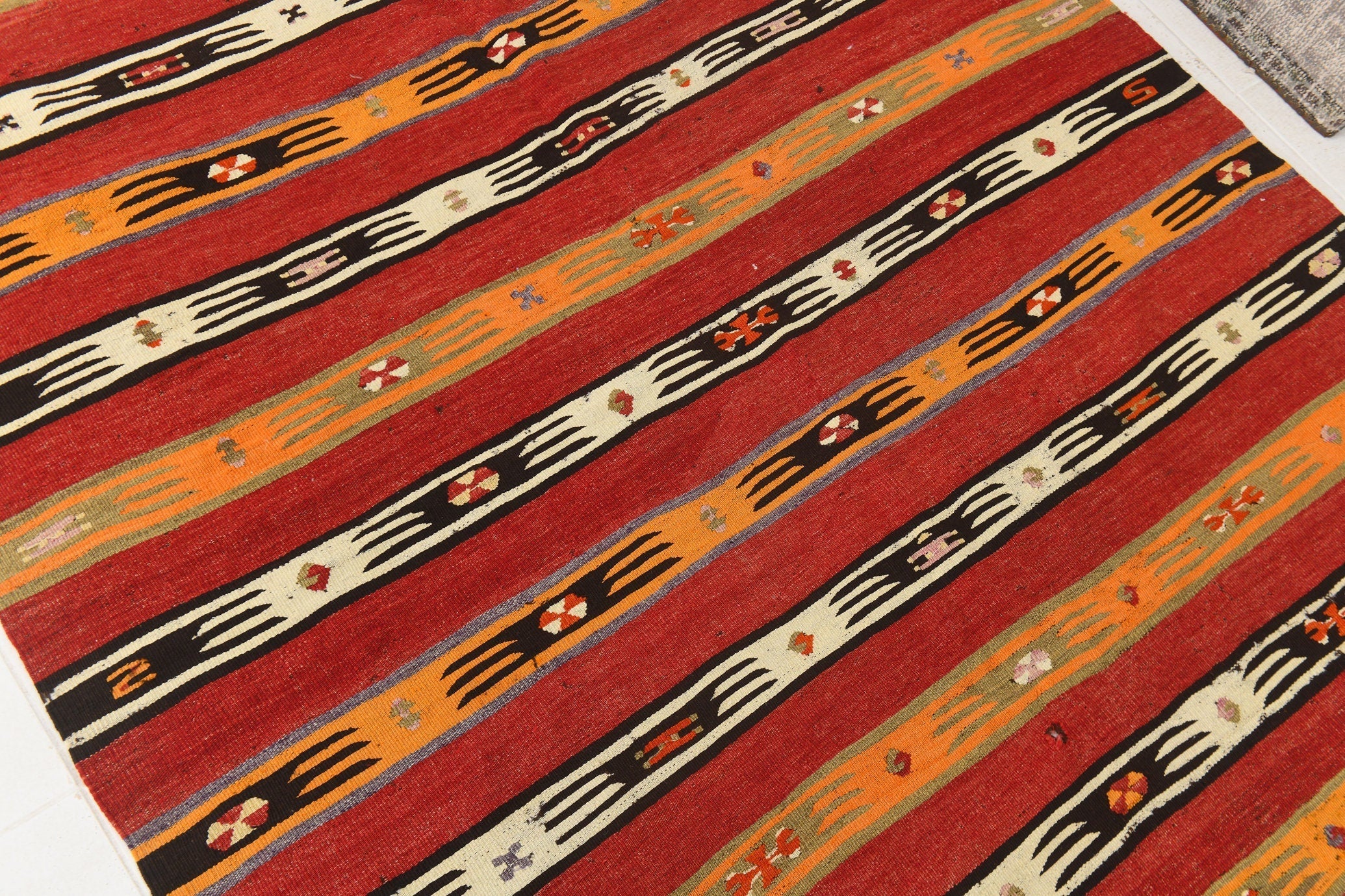 Vintage Kilim Anatolian 4'3" x 6'2" ft