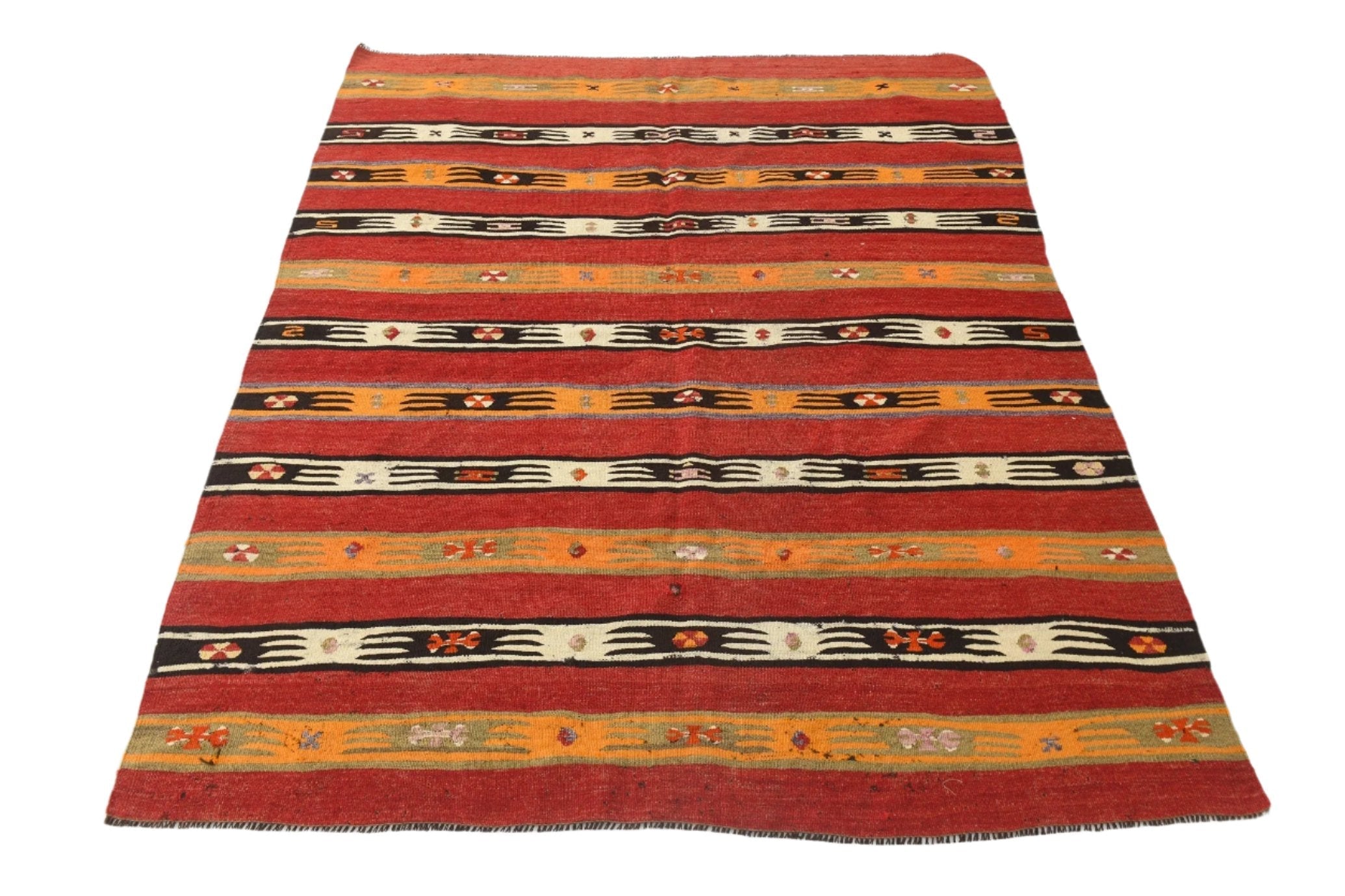 Vintage Kilim Anatolian 4'3" x 6'2" ft