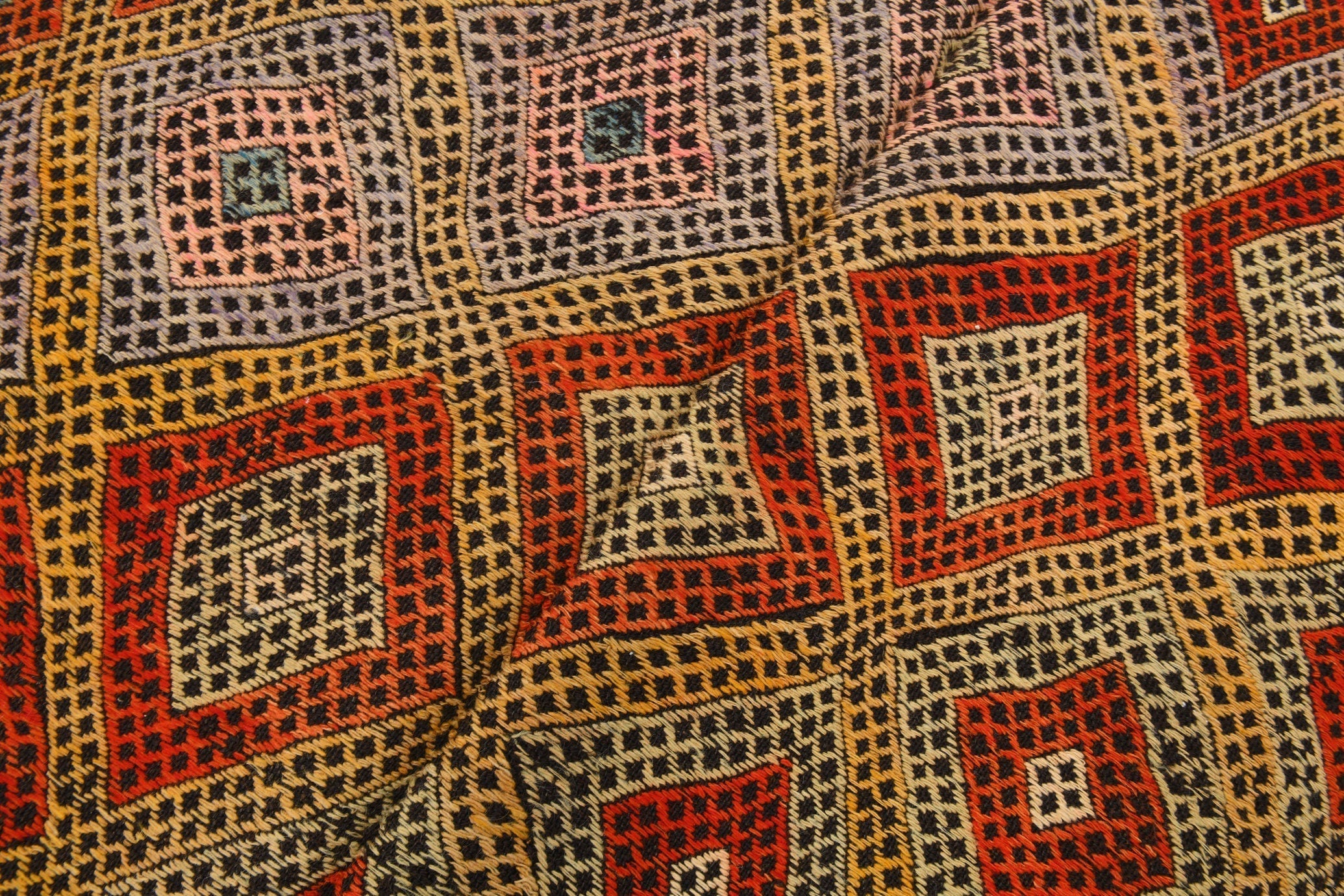 Vintage Kilim Anatolian 4’4’’ x 6’4’’ ft