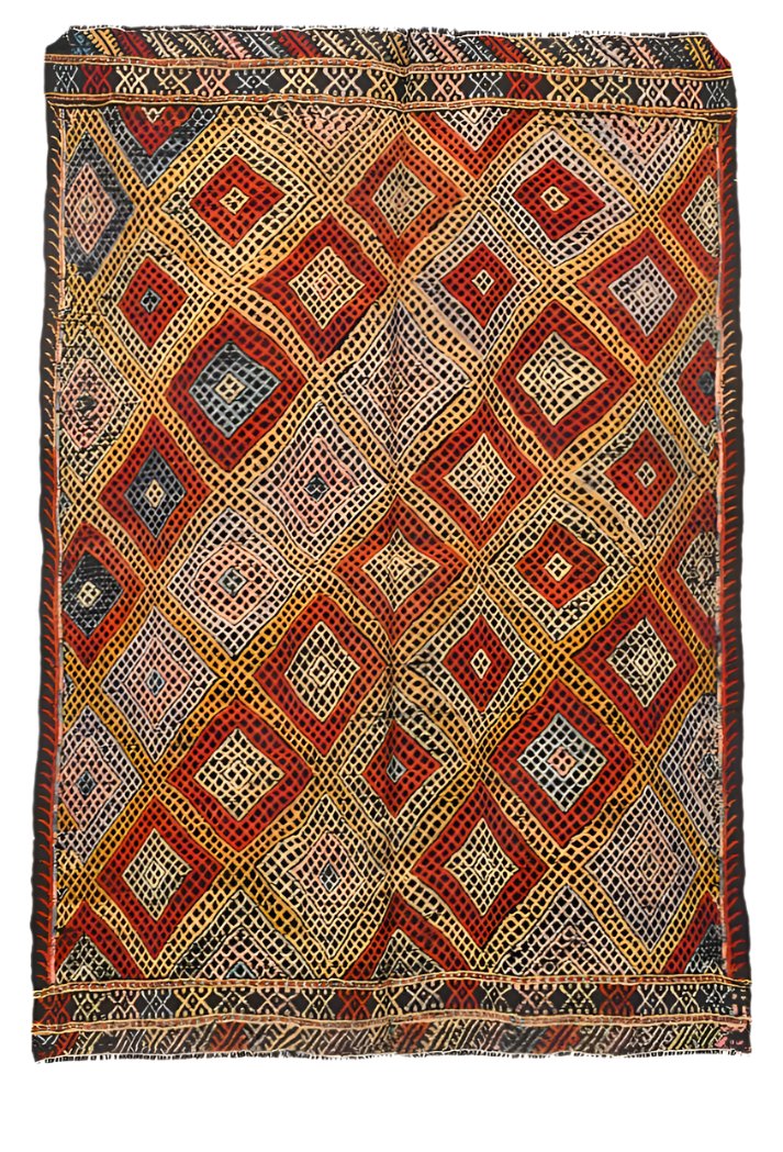 Vintage Kilim Anatolian 4’4’’ x 6’4’’ ft