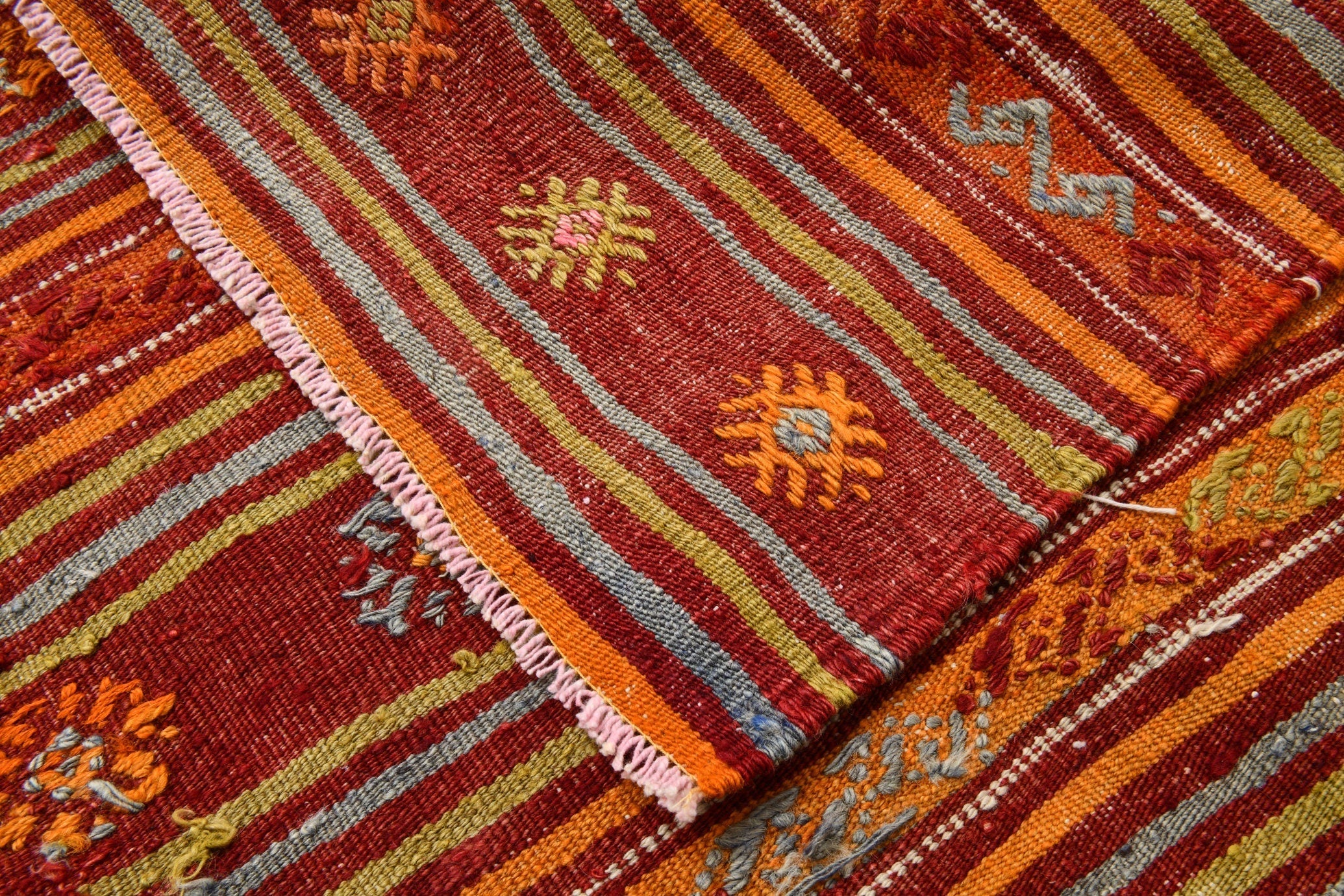 Vintage Kilim Anatolian 4'4" x 6'8" ft