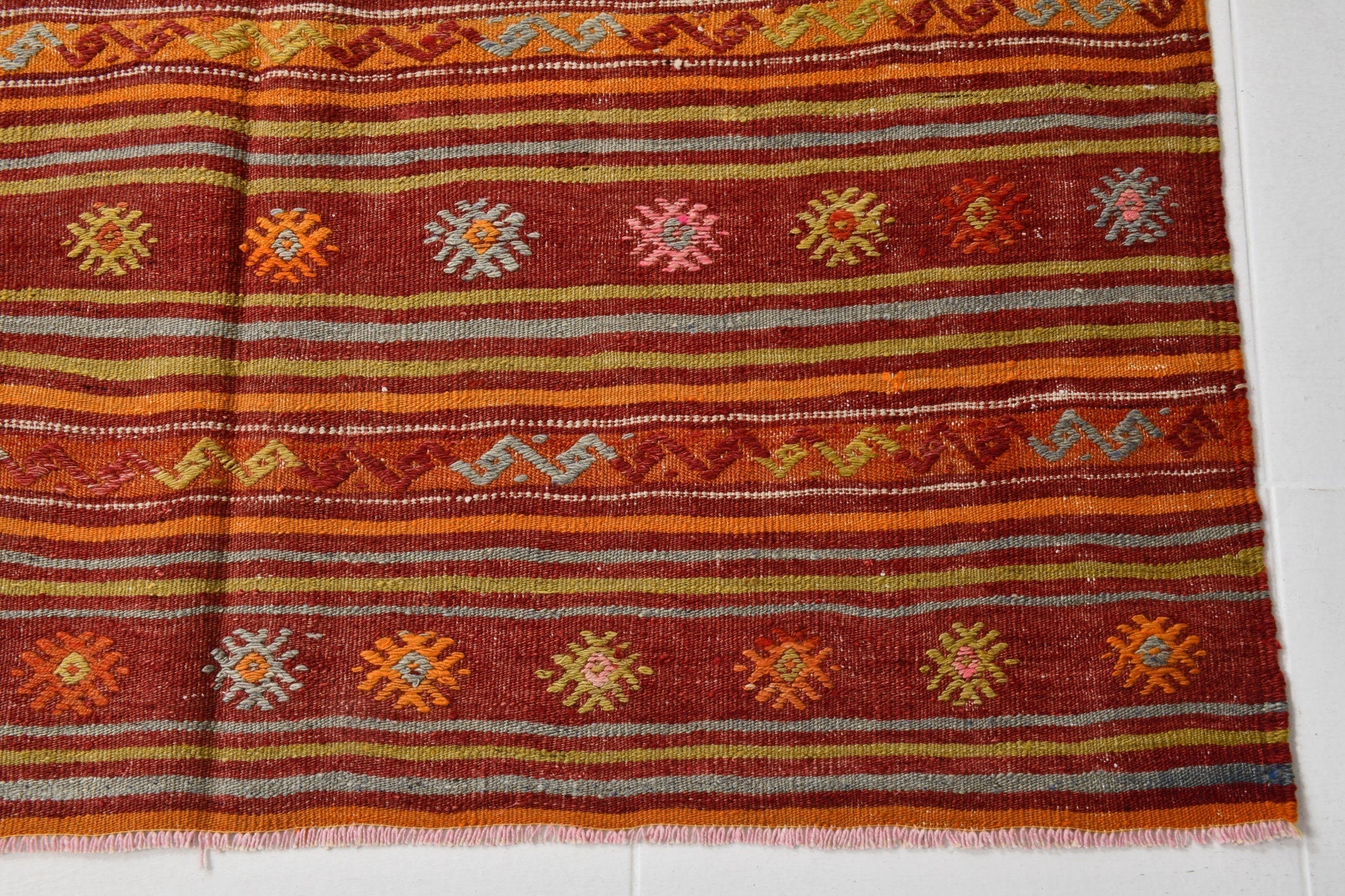 Vintage Kilim Anatolian 4'4" x 6'8" ft