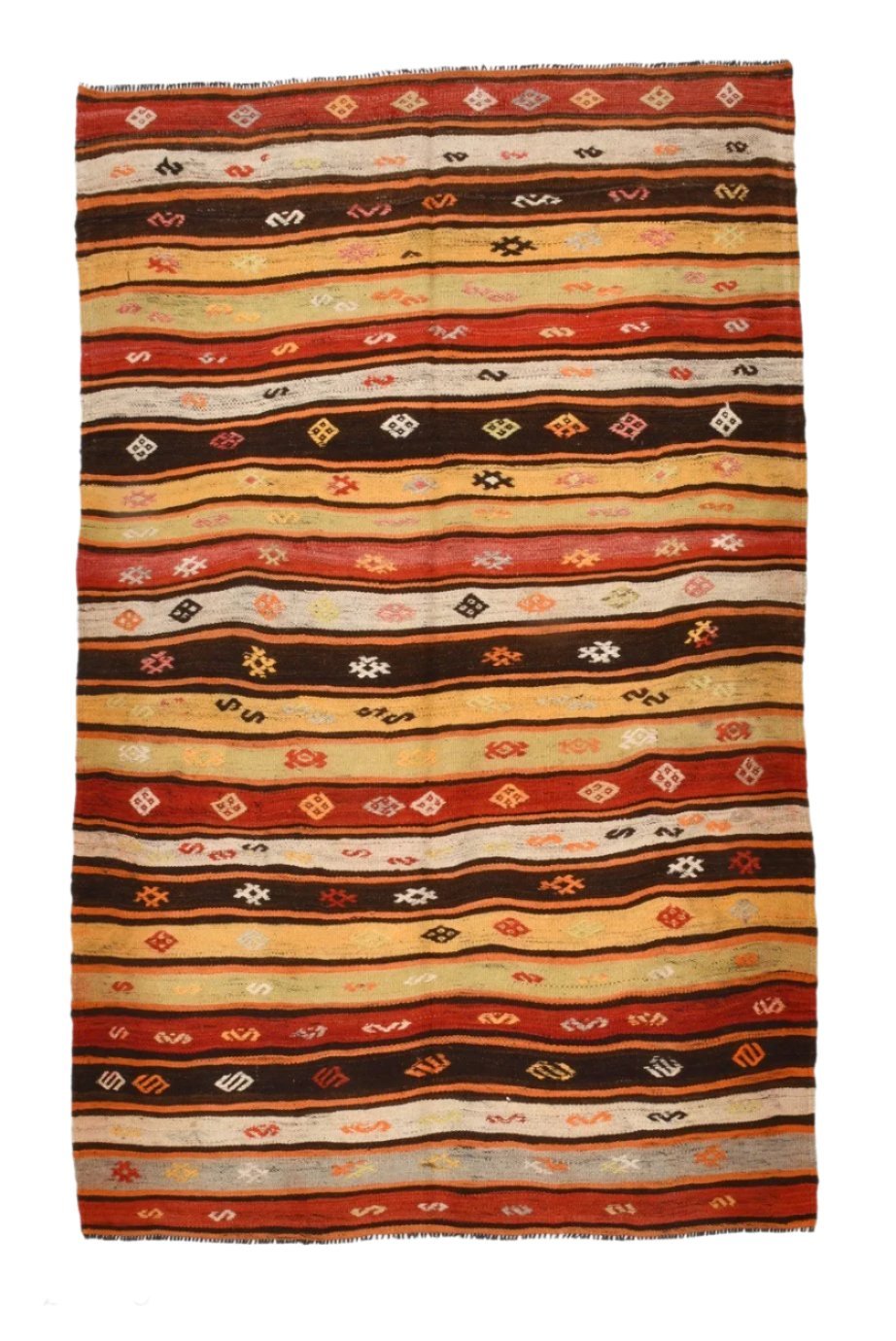 Vintage Kilim Anatolian 4'4" x 6'9" ft