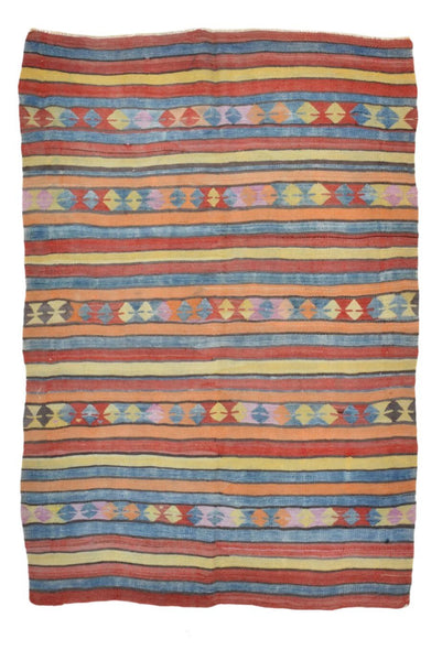 Vintage Kilim Anatolian 4’6’’ x 6’7’’ ft