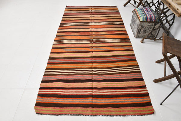 Vintage Kilim Anatolian 4’6’’ x 9’1’’ ft