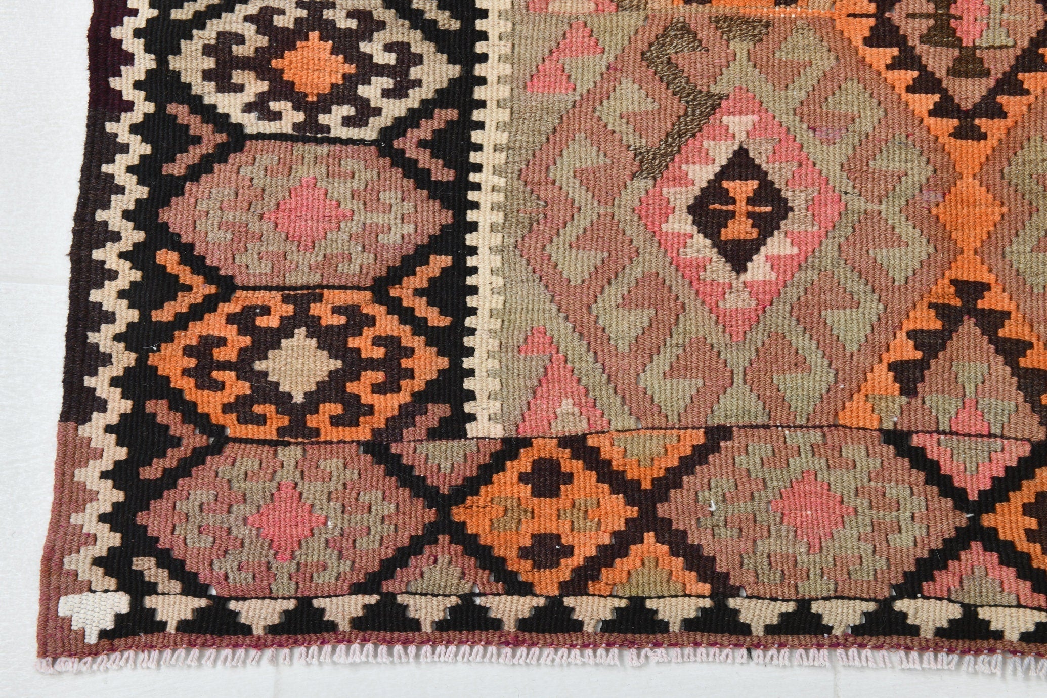 Vintage Kilim Anatolian 4'7" x 11'7" ft