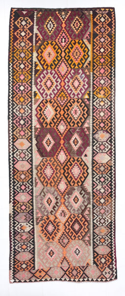 Vintage Kilim Anatolian 4'7" x 11'7" ft