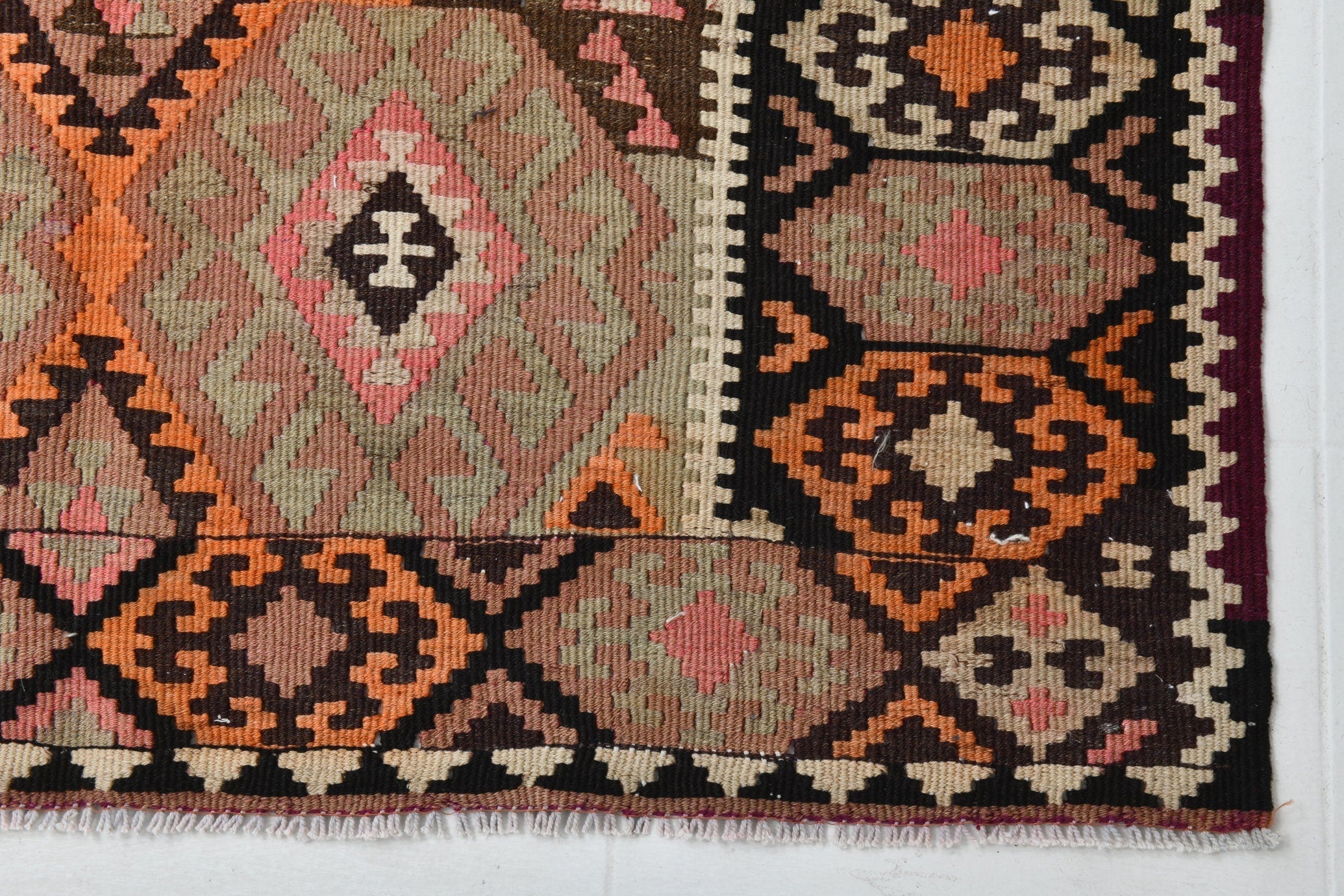 Vintage Kilim Anatolian 4'7" x 11'7" ft
