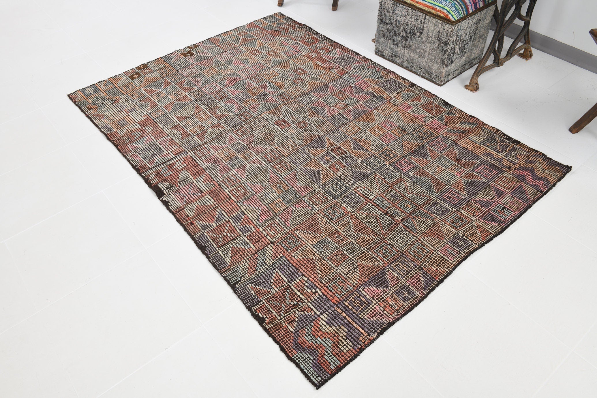 Vintage Kilim Anatolian 4'7" x 6'7" ft