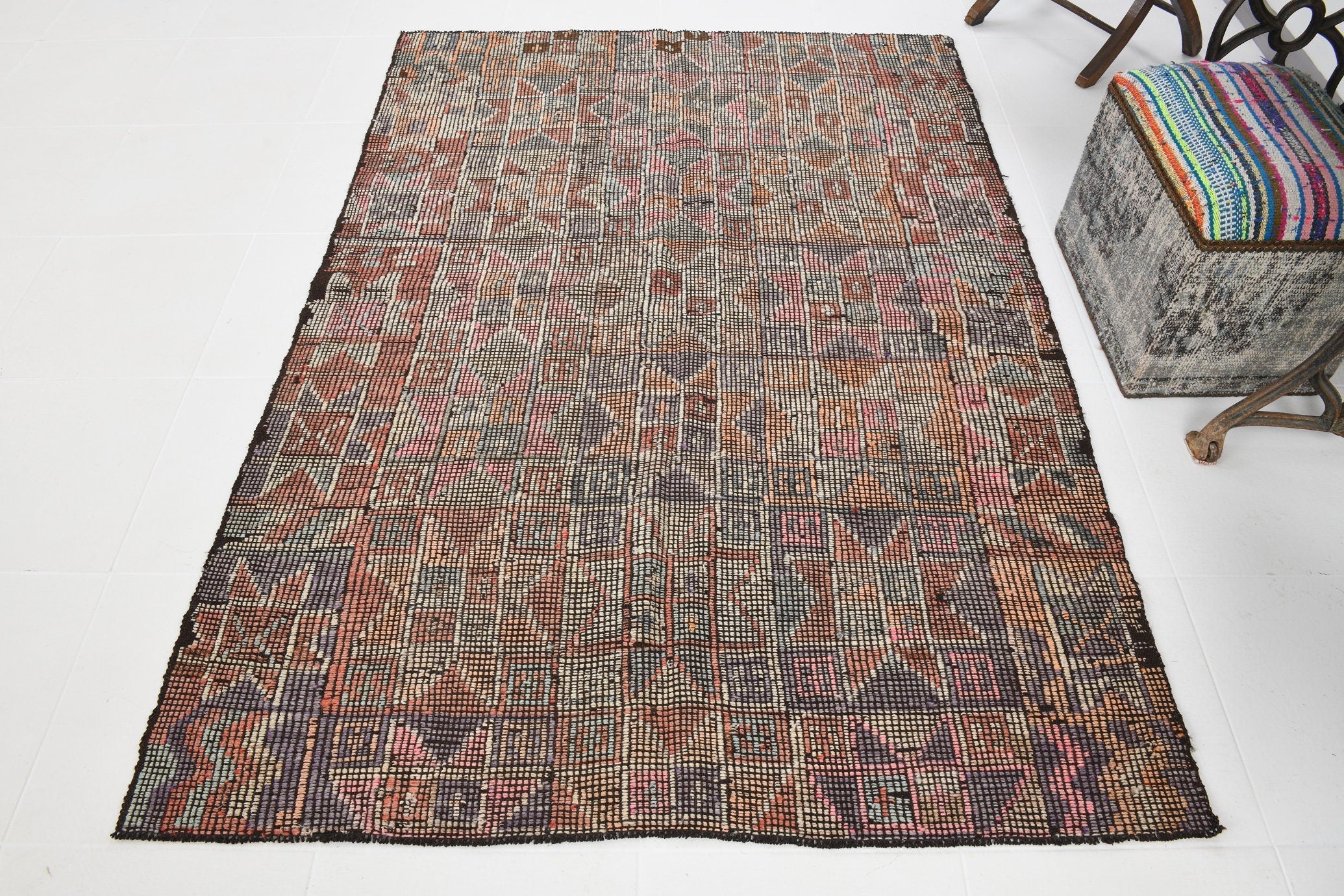 Vintage Kilim Anatolian 4'7" x 6'7" ft