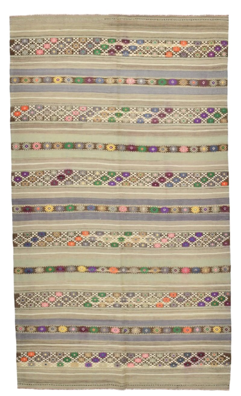 Vintage Kilim Anatolian 4'7" x 7'11" ft