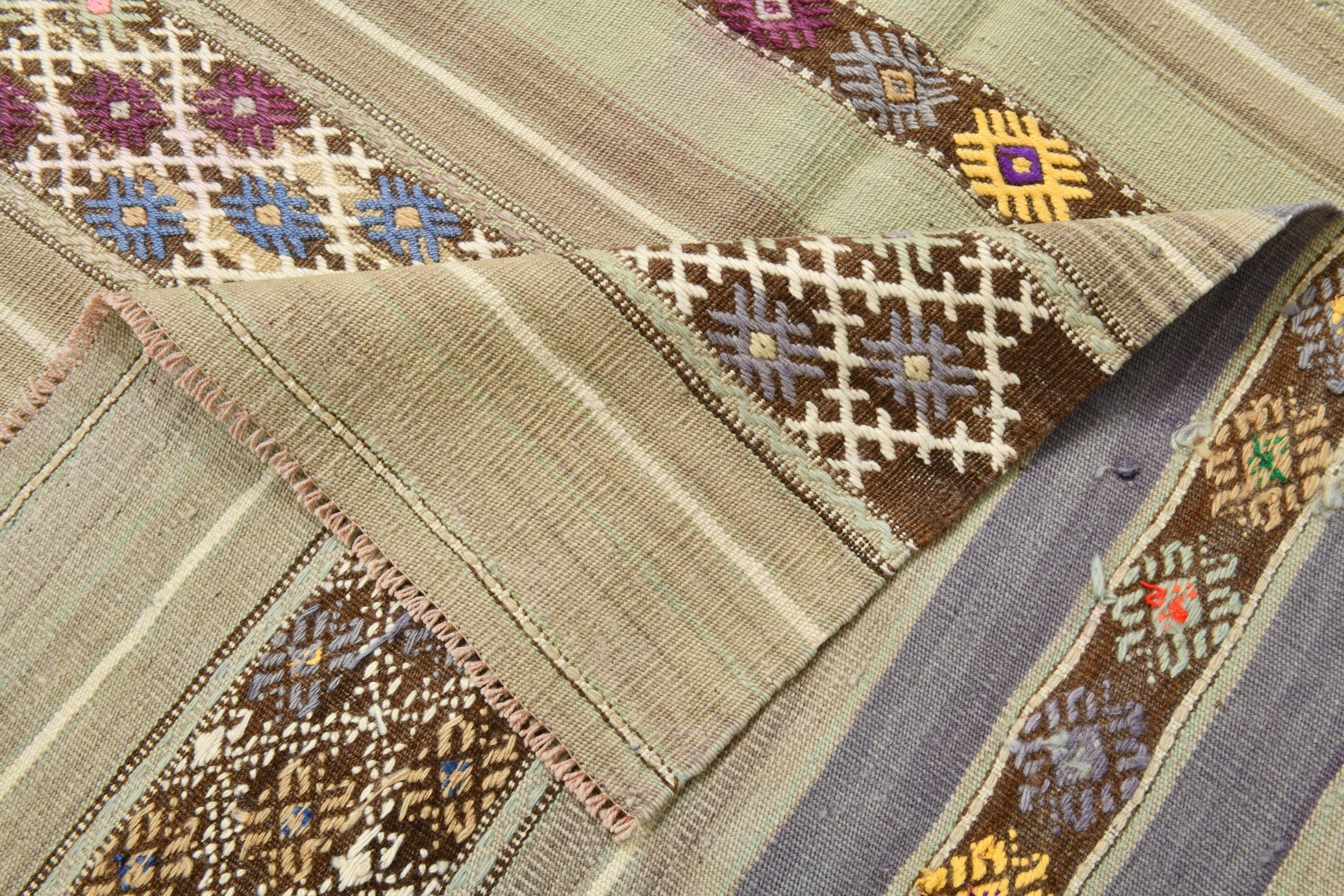 Vintage Kilim Anatolian 4'7" x 7'11" ft