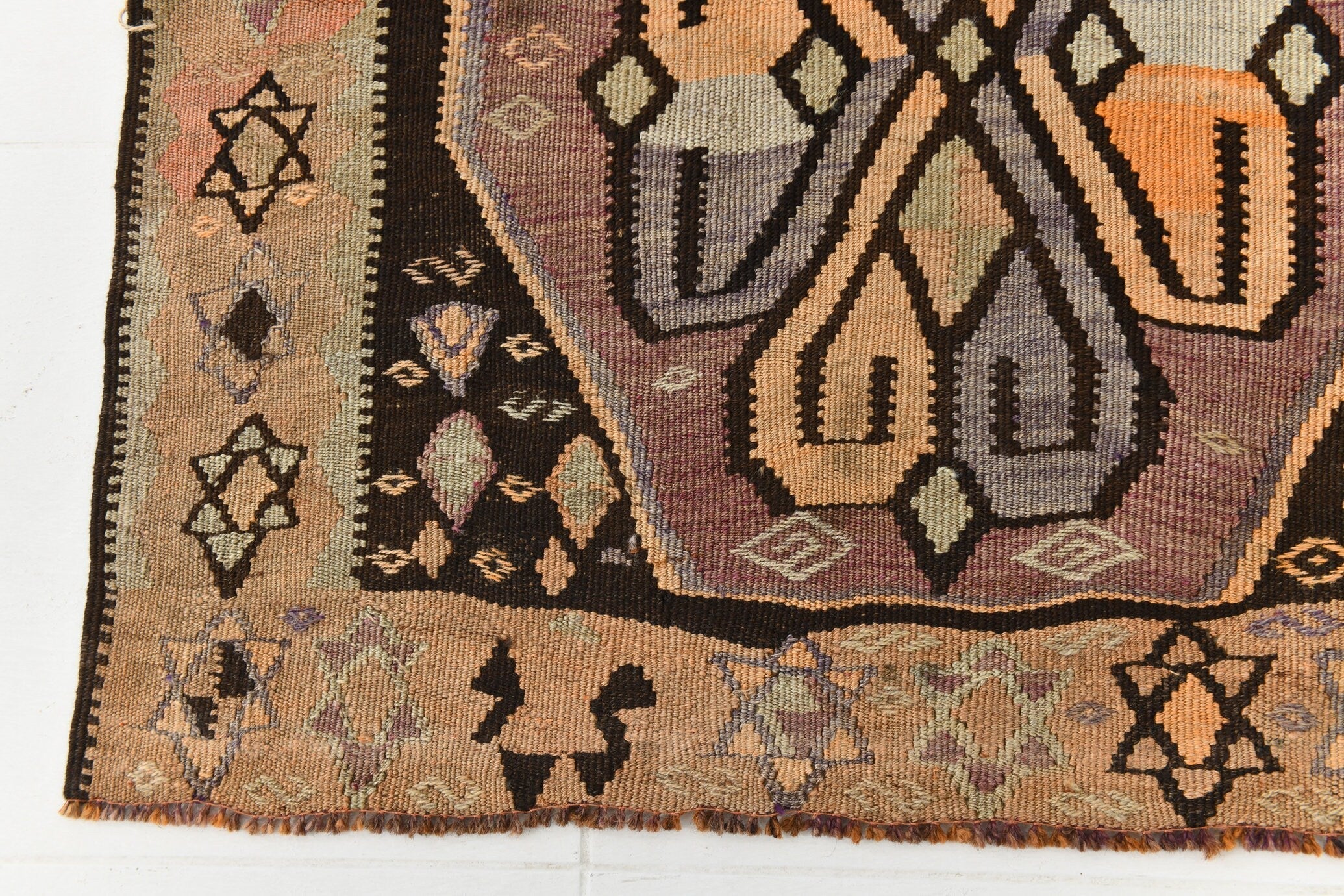 Vintage Kilim Anatolian 4'8" x 15'1" ft