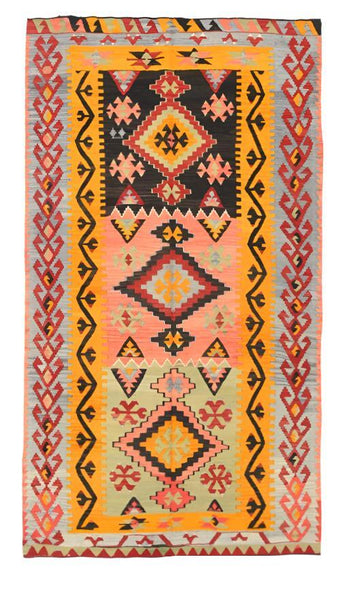Vintage Kilim Anatolian 4'8" x 8'4" ft