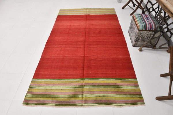 Vintage Kilim Anatolian 4’9’’ x 8’4’’ ft