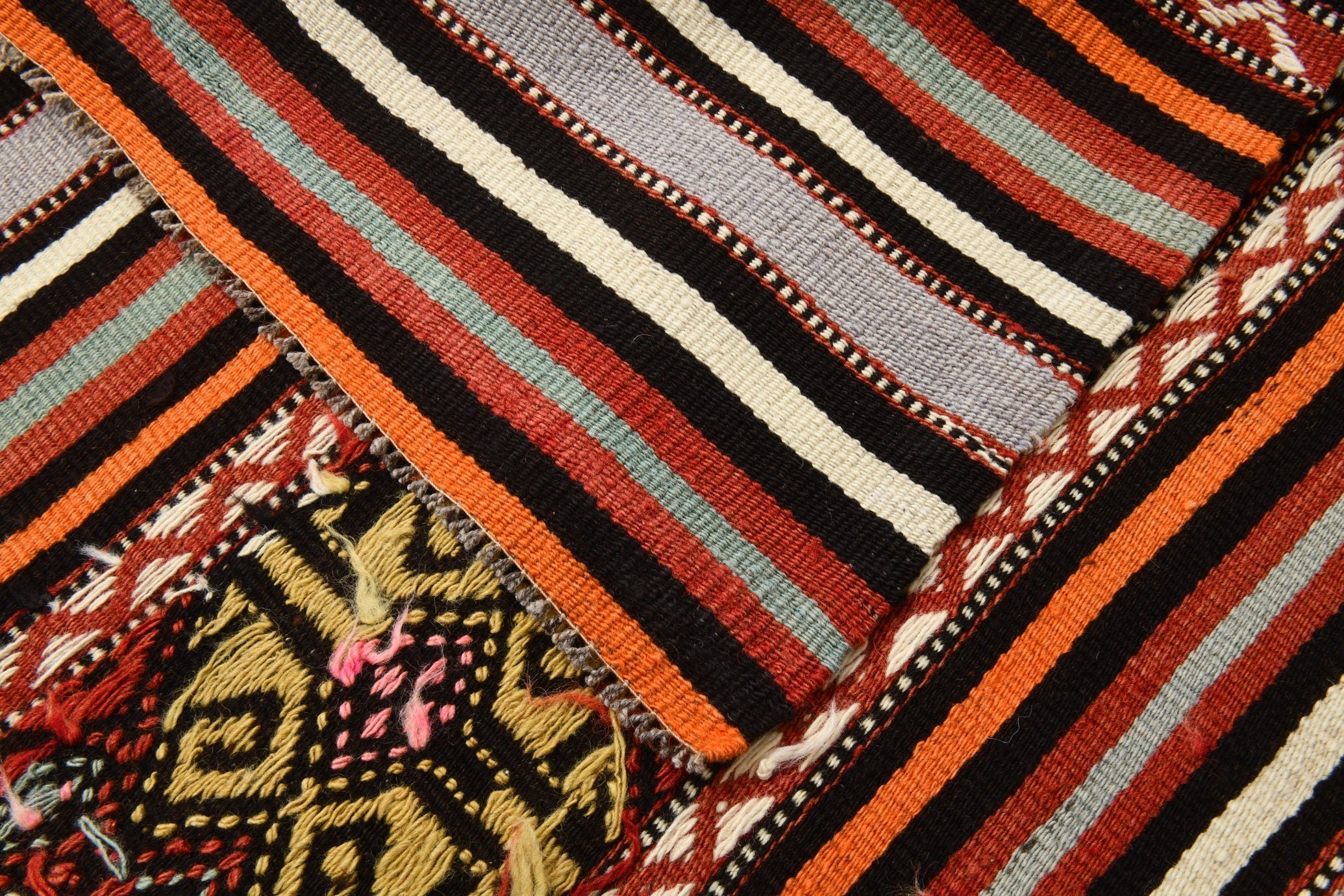 Vintage Kilim Anatolian 4’9’’ x 8’8’’ ft