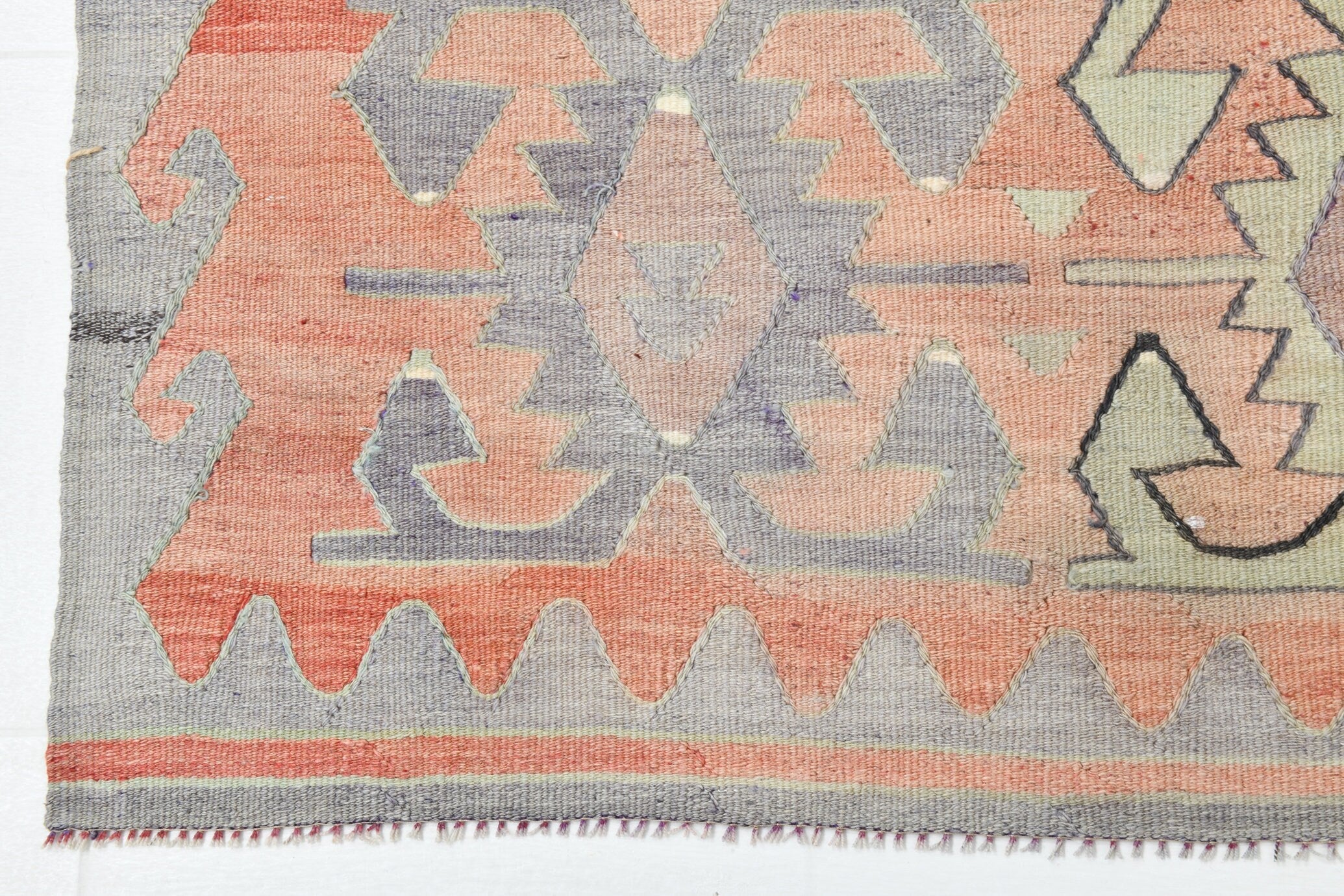 Vintage Kilim Anatolian 5'1" x 11'5" ft