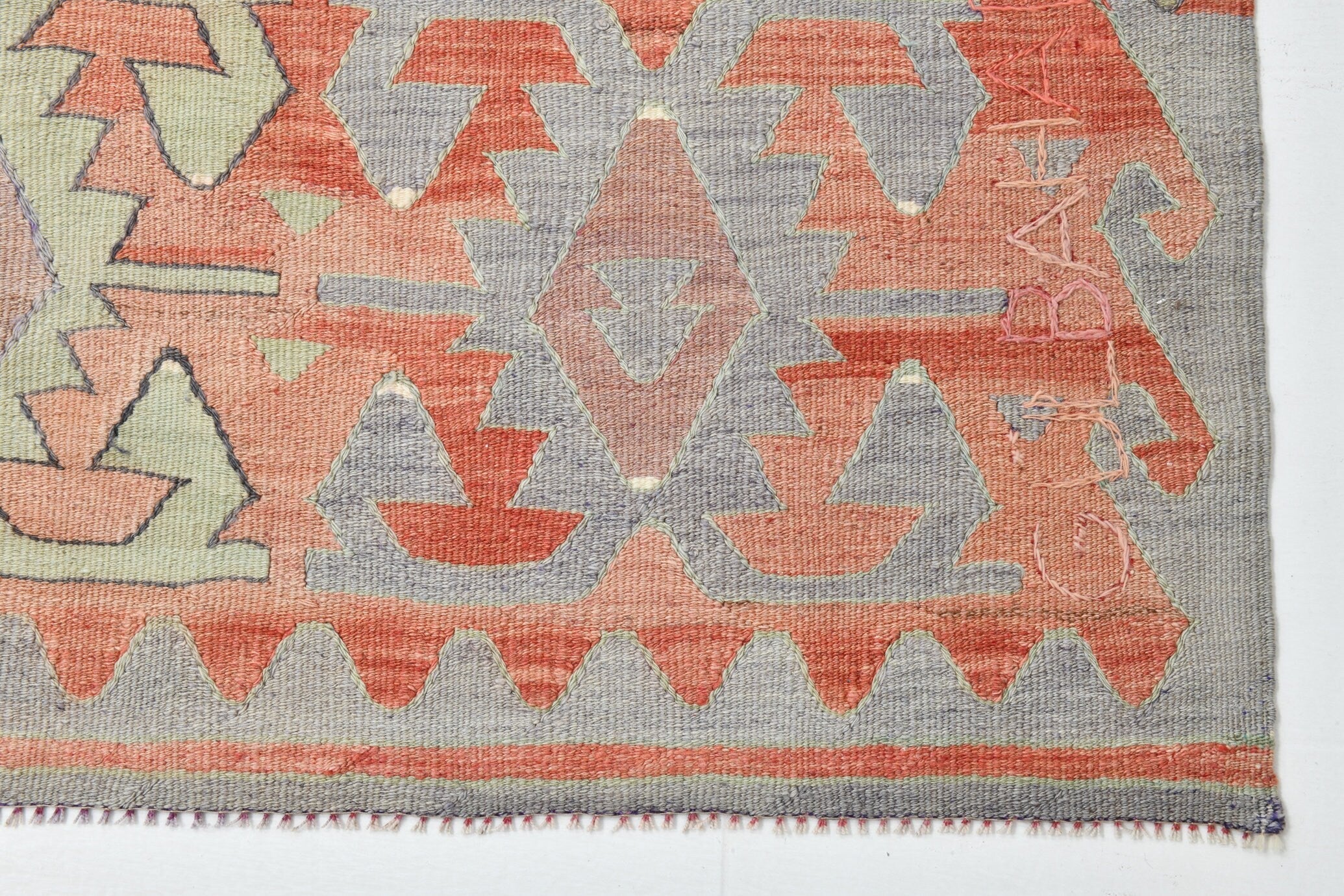 Vintage Kilim Anatolian 5'1" x 11'5" ft
