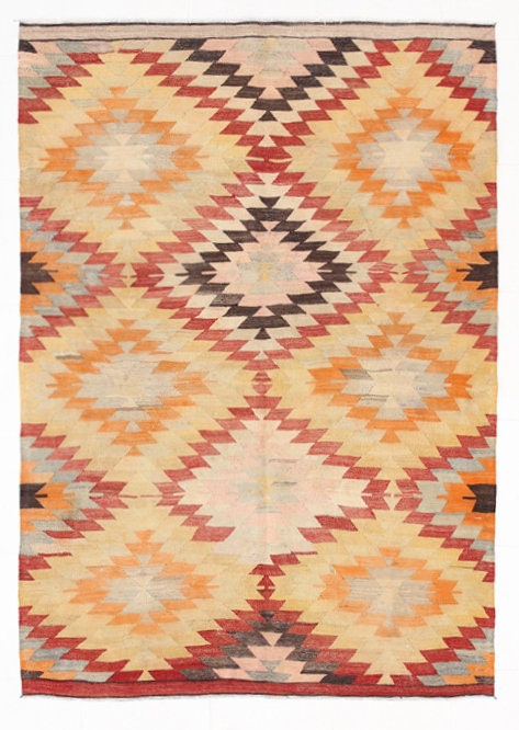 Vintage Kilim Anatolian 5'1" x 7'1" ft