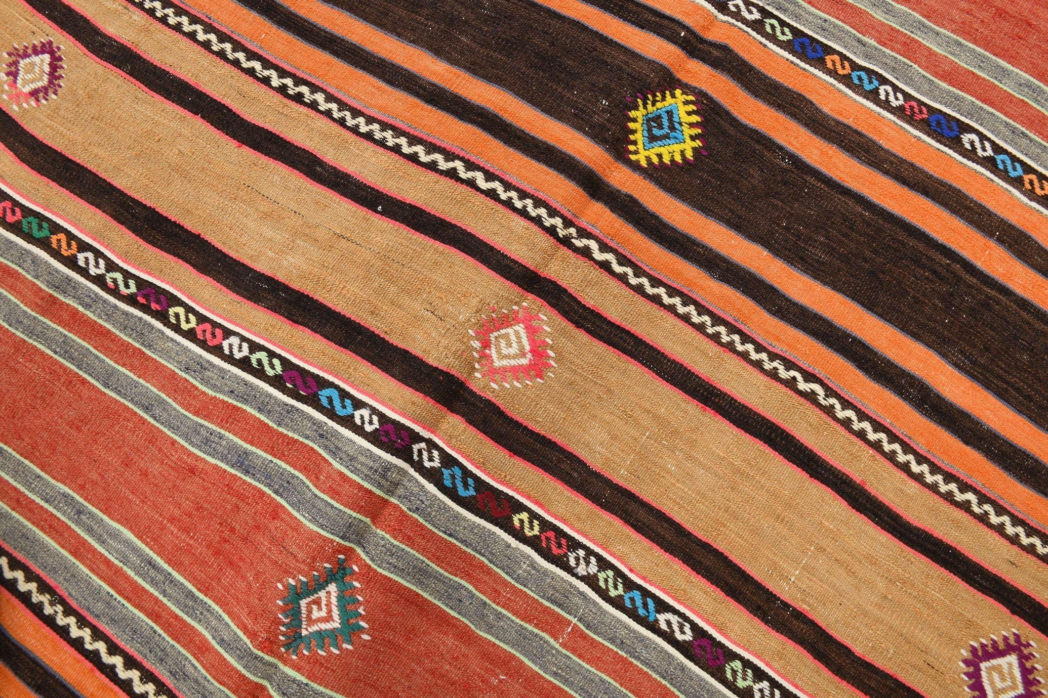 Vintage Kilim Anatolian 5’1’’ x 9’5’’ ft