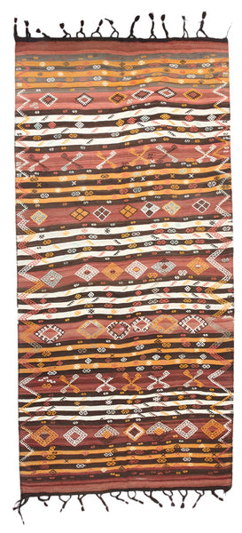 Vintage Kilim Anatolian 5'10" x 12'4" ft