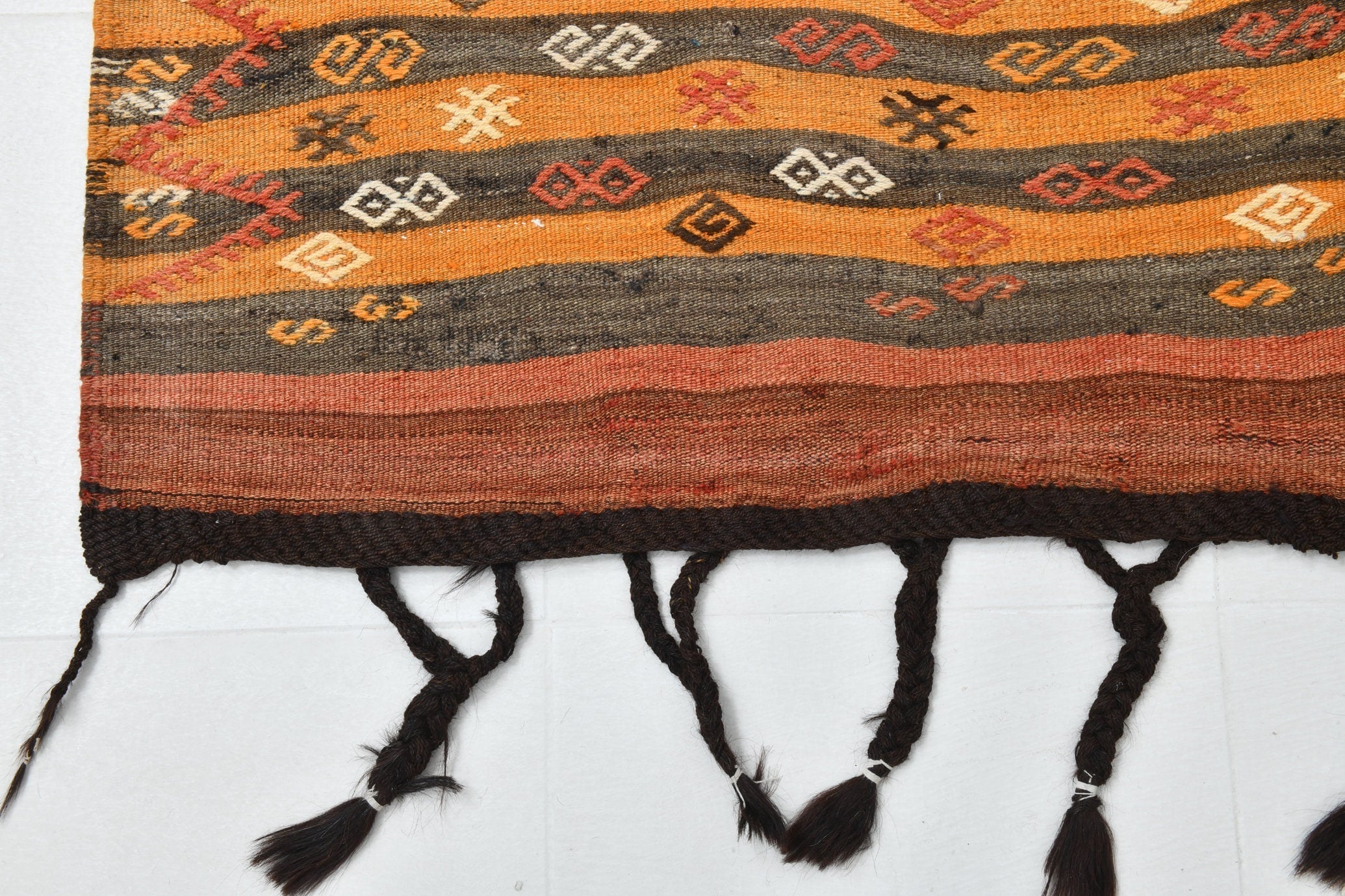 Vintage Kilim Anatolian 5'10" x 12'4" ft