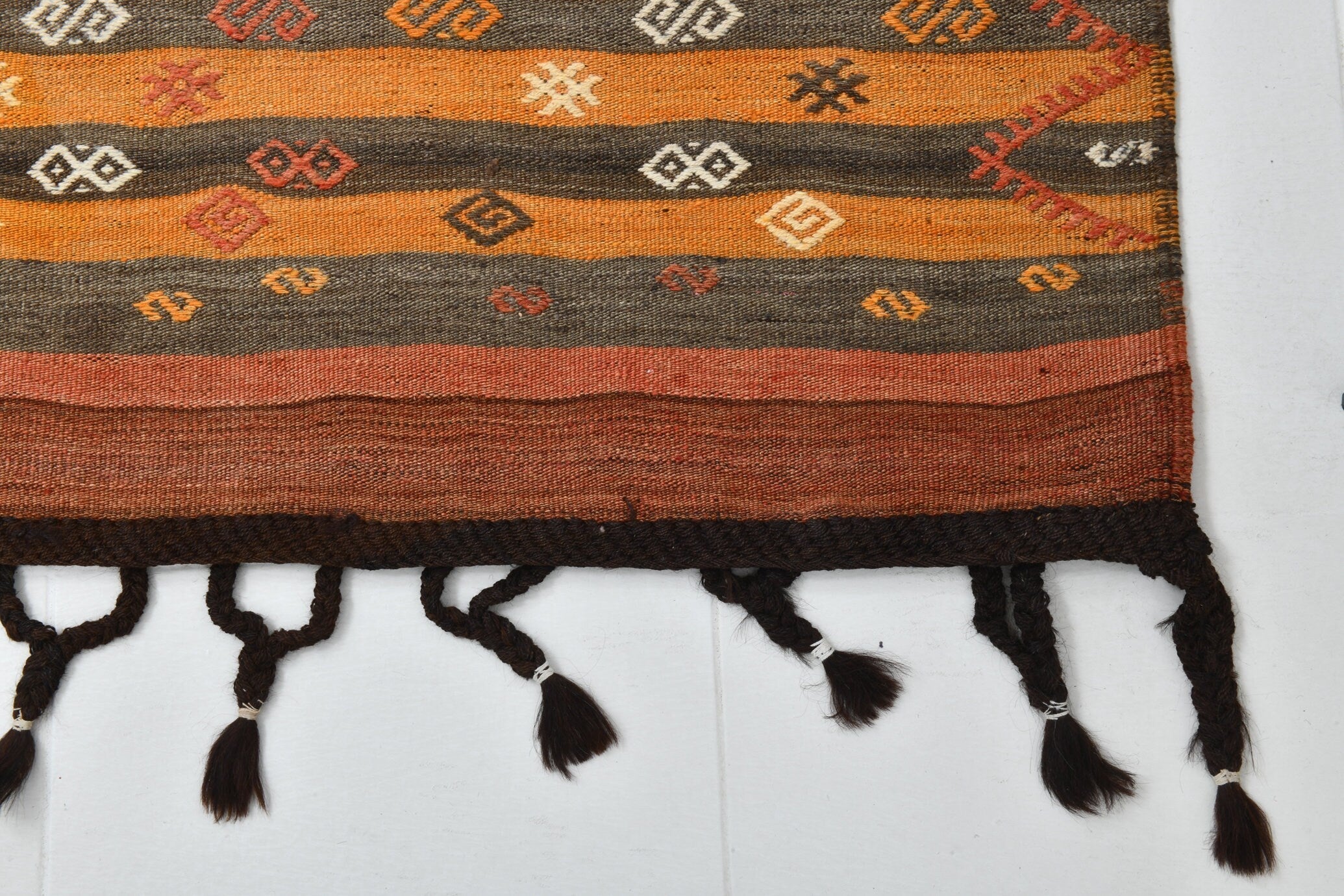 Vintage Kilim Anatolian 5'10" x 12'4" ft