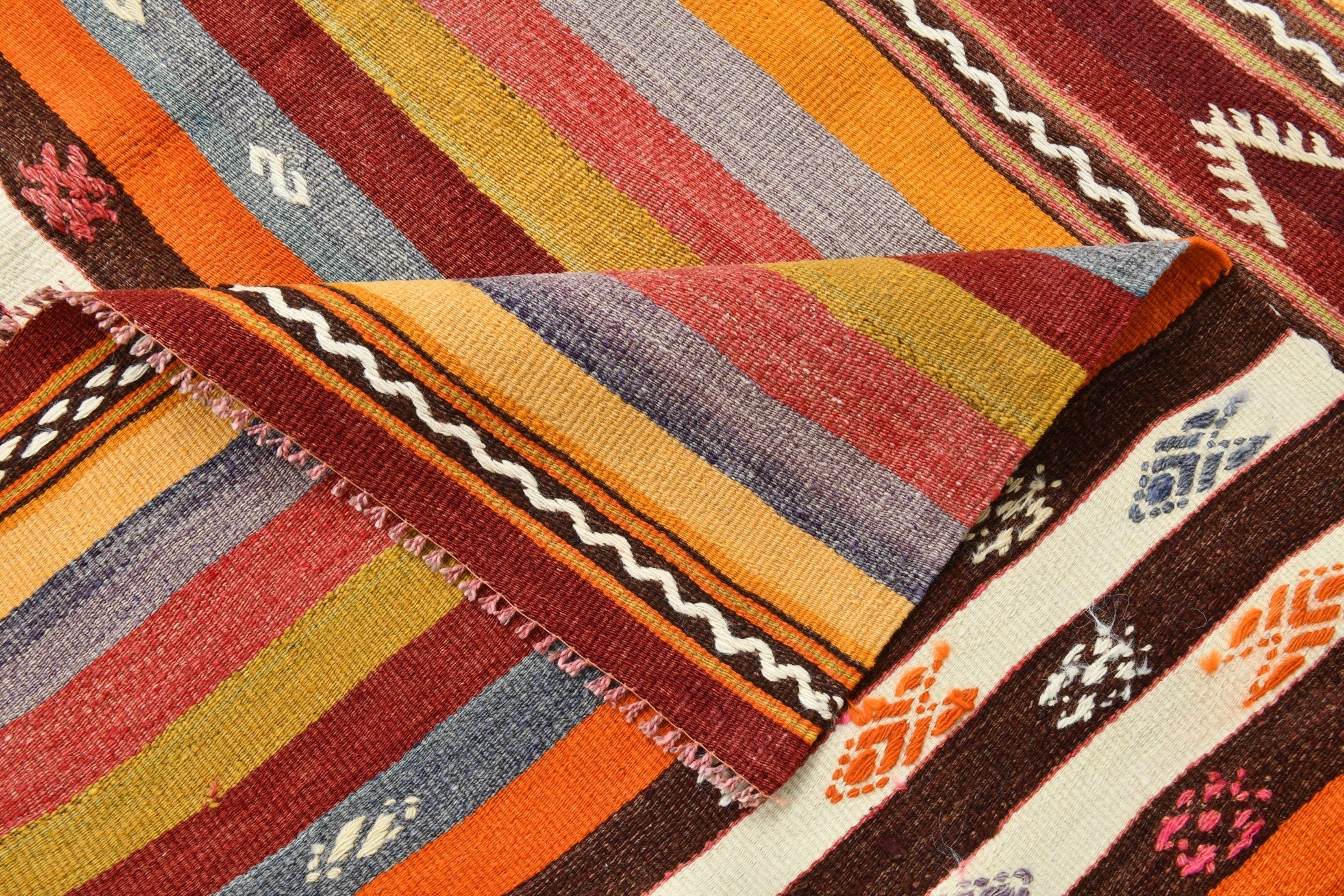 Vintage Kilim Anatolian 5'10" x 6'11" ft