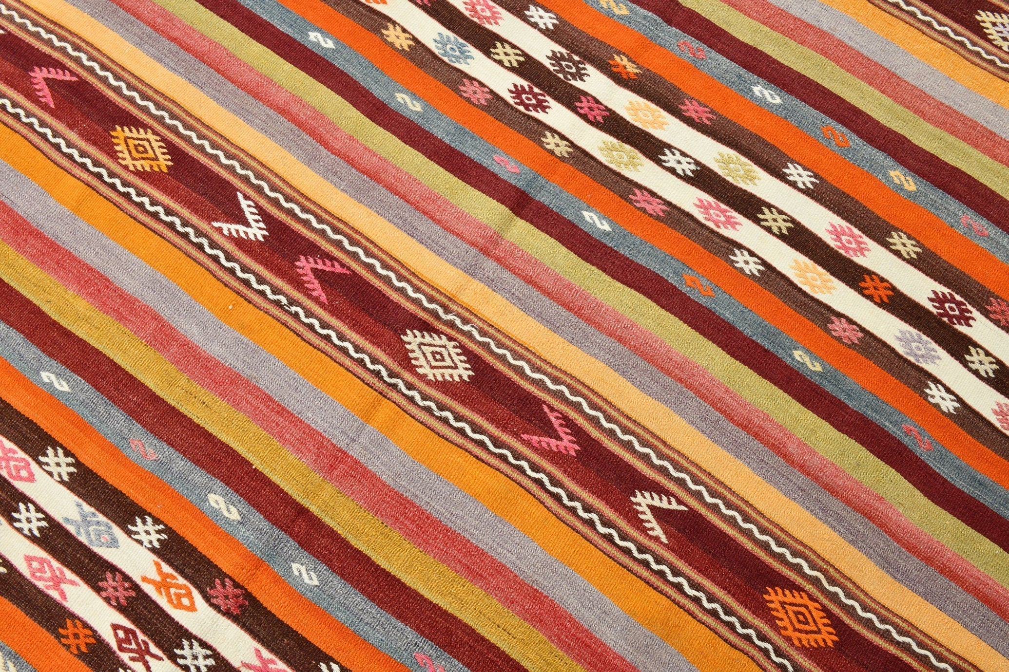 Vintage Kilim Anatolian 5'10" x 6'11" ft