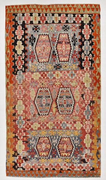 Vintage Kilim Anatolian 5'11" x 10'9" ft