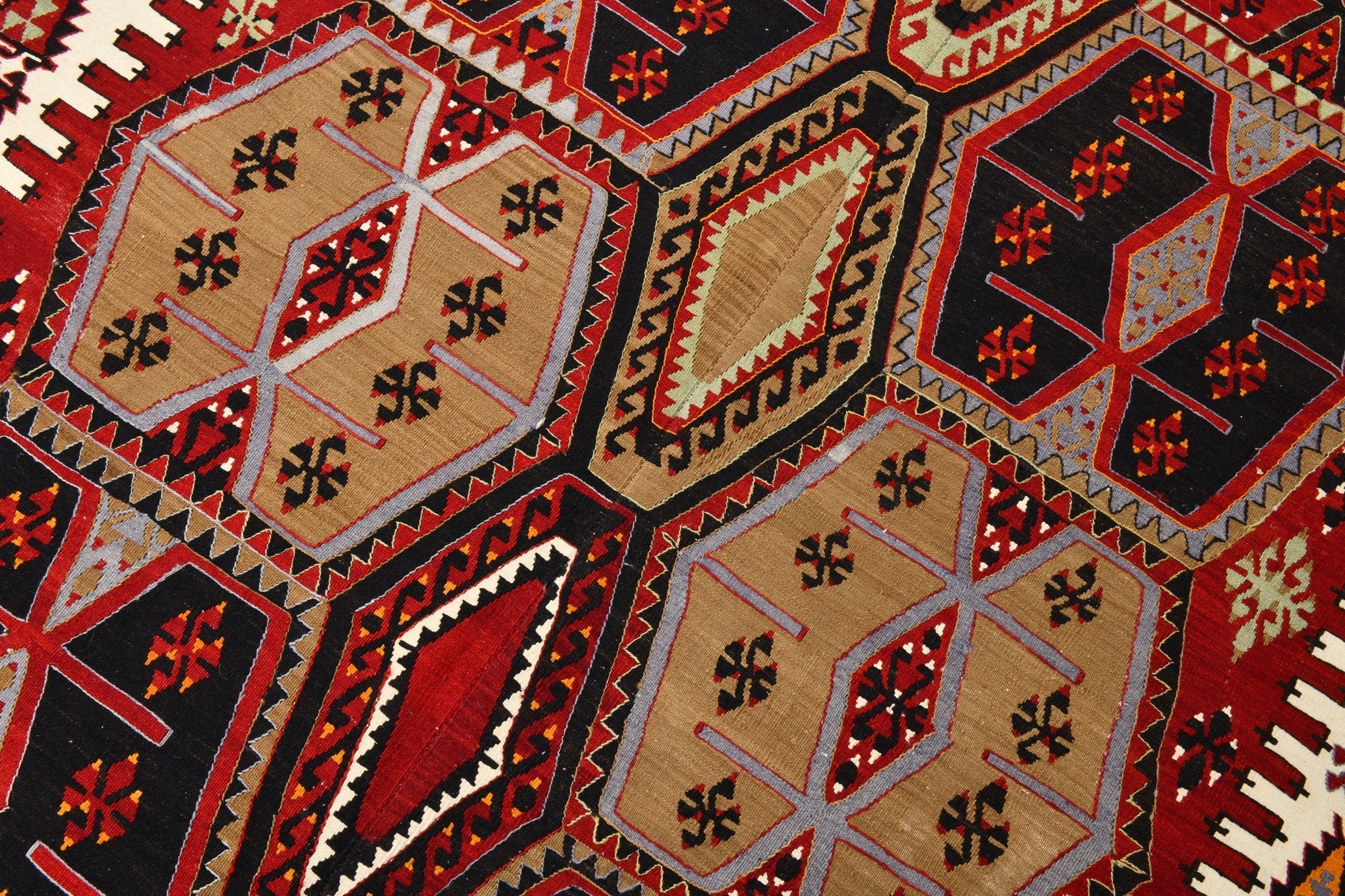 Vintage Kilim Anatolian 5'11" x 12'9" ft