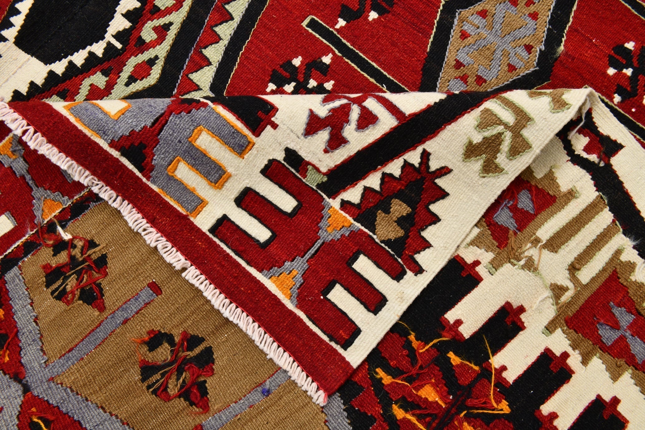 Vintage Kilim Anatolian 5'11" x 12'9" ft