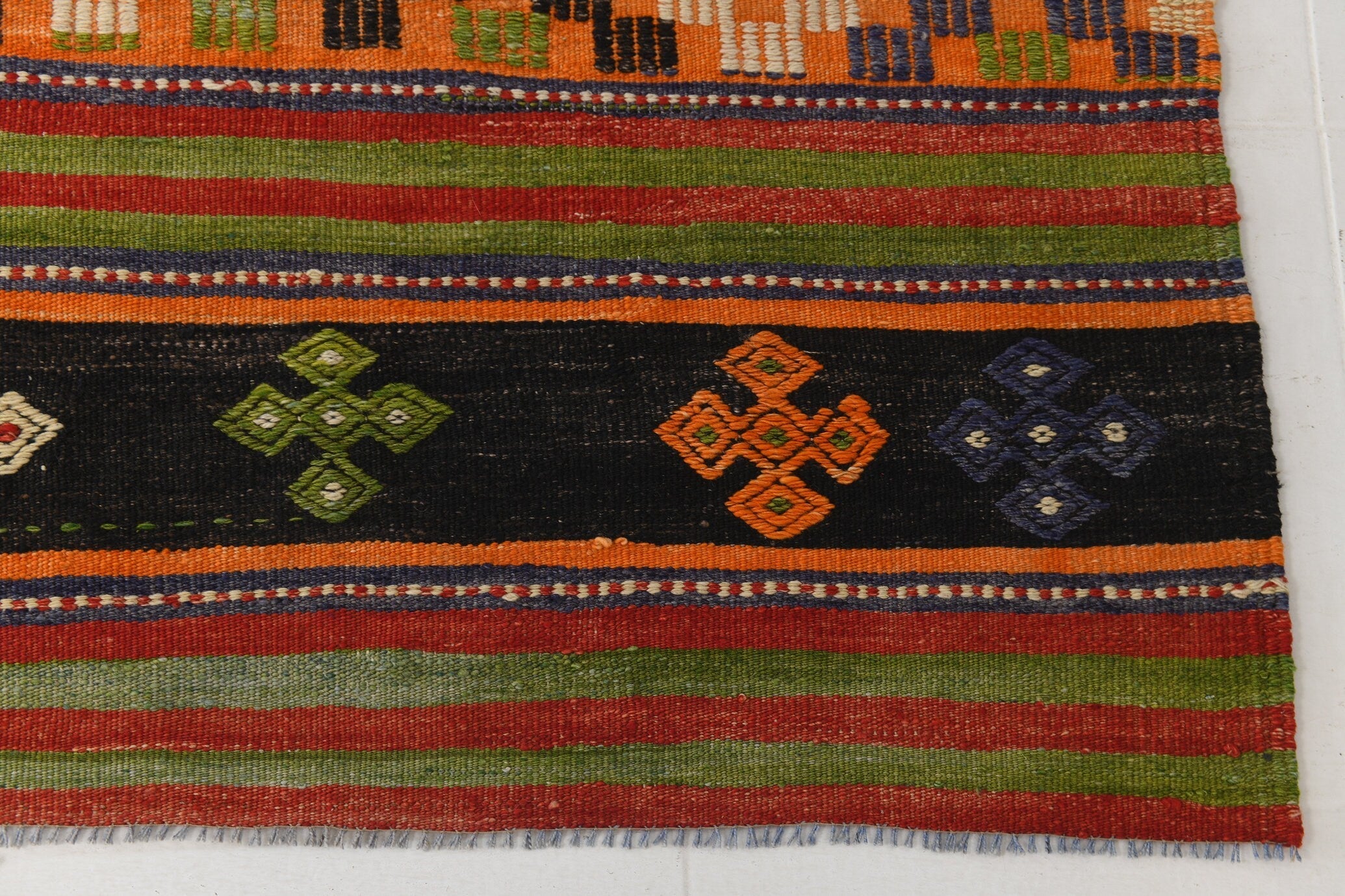 Vintage Kilim Anatolian 5'2" x 10'4" ft