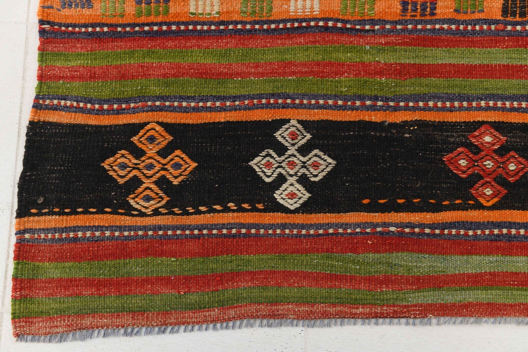 Vintage Kilim Anatolian 5'2" x 10'4" ft
