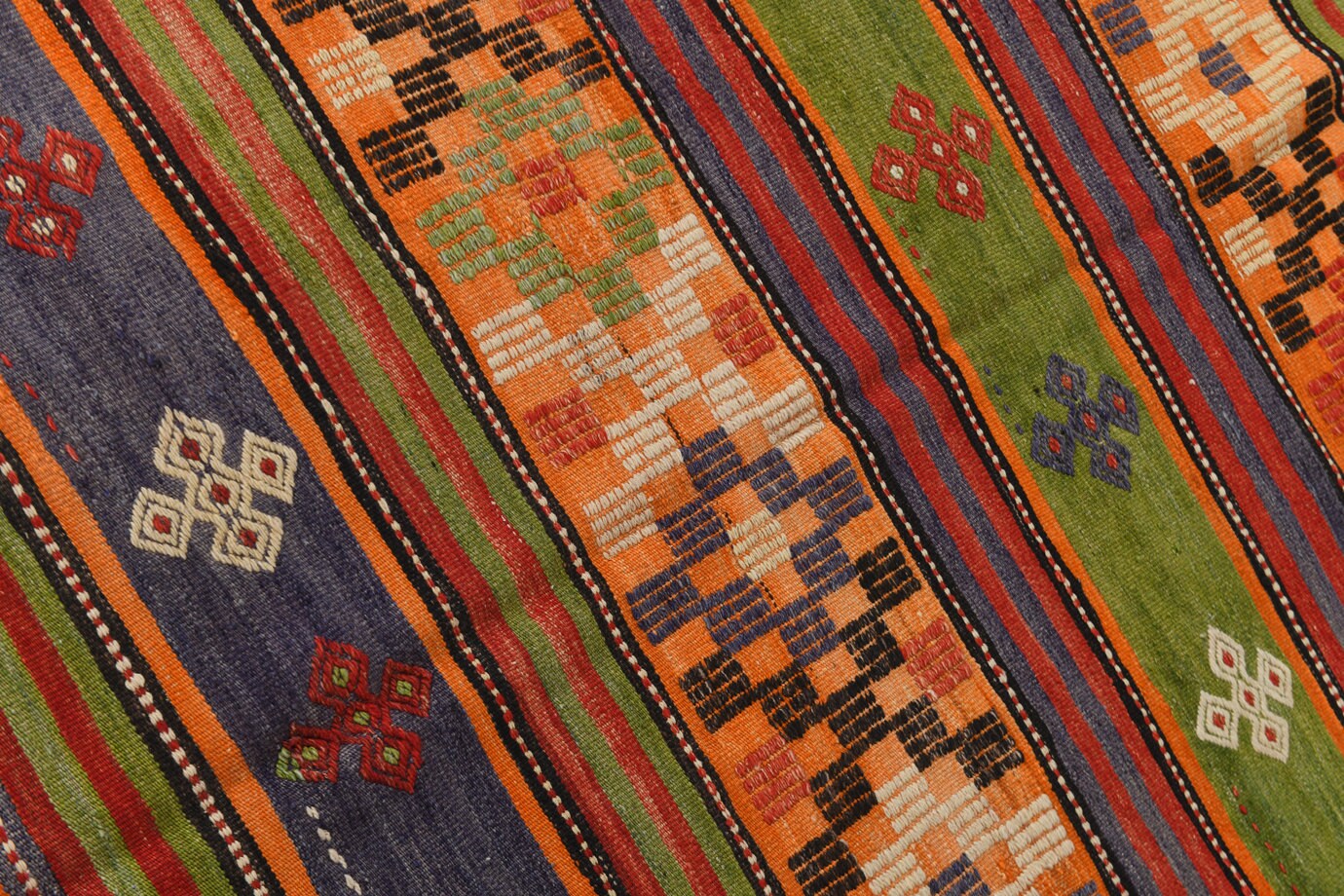 Vintage Kilim Anatolian 5'2" x 10'4" ft