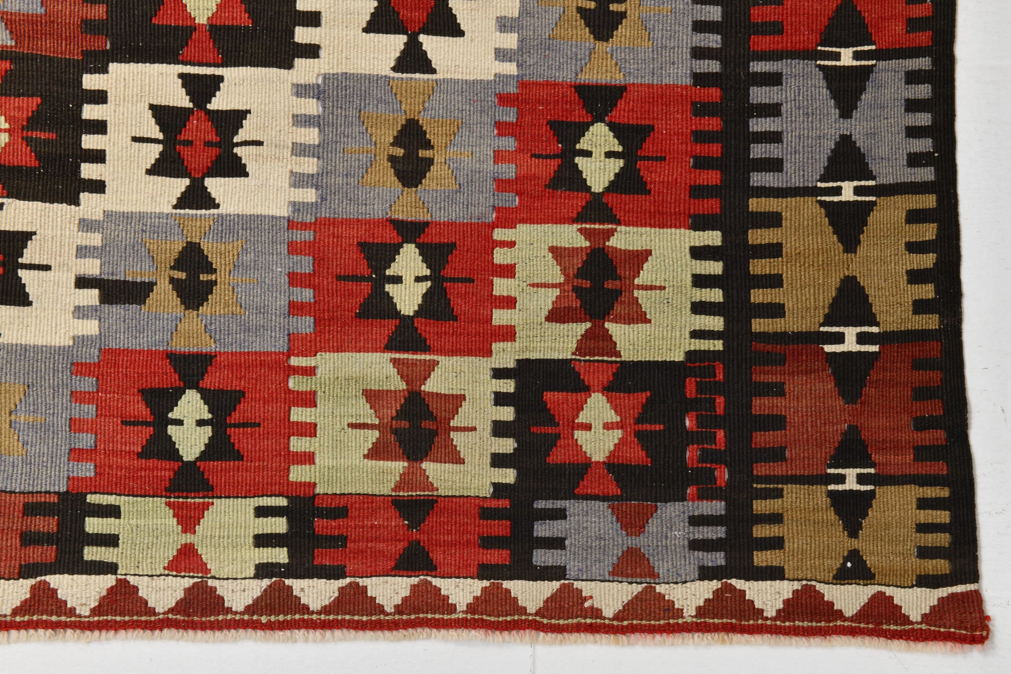 Vintage Kilim Anatolian 5'2" x 6'7" ft