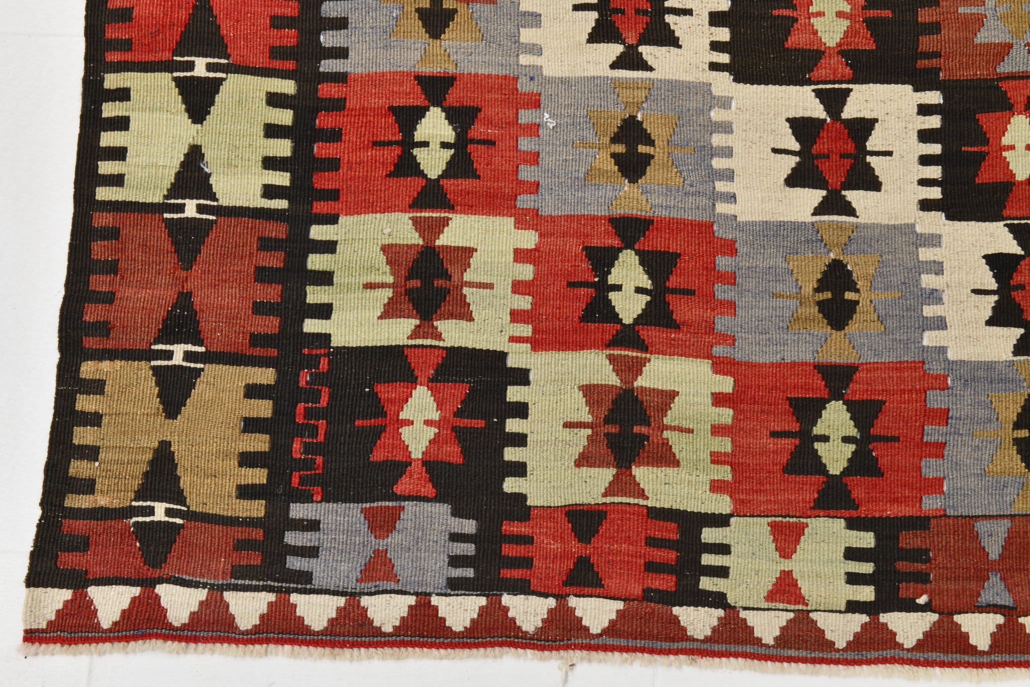Vintage Kilim Anatolian 5'2" x 6'7" ft