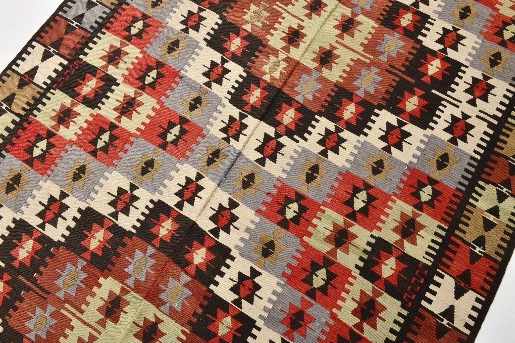 Vintage Kilim Anatolian 5'2" x 6'7" ft