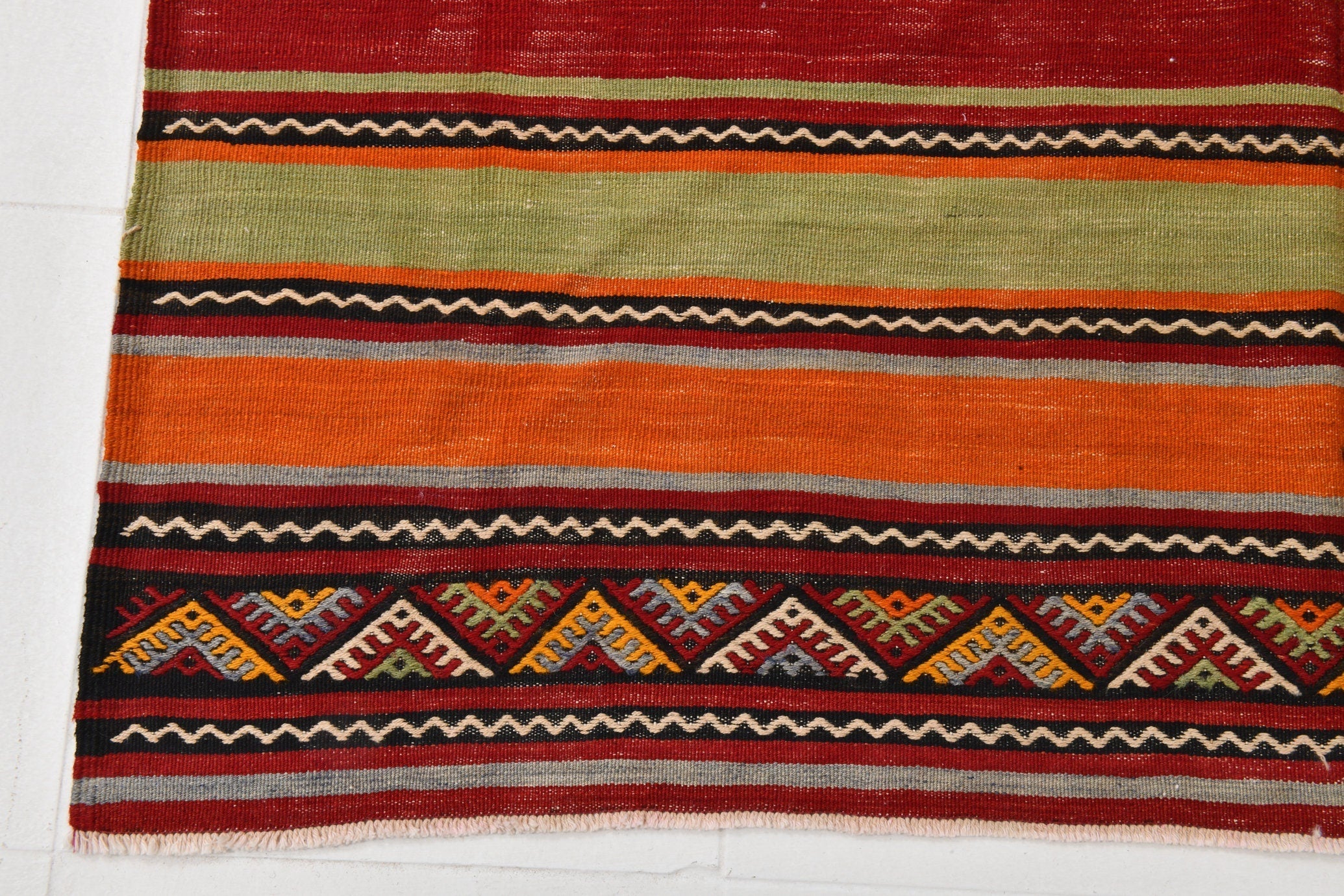 Vintage Kilim Anatolian 5'2" x 7'5" ft
