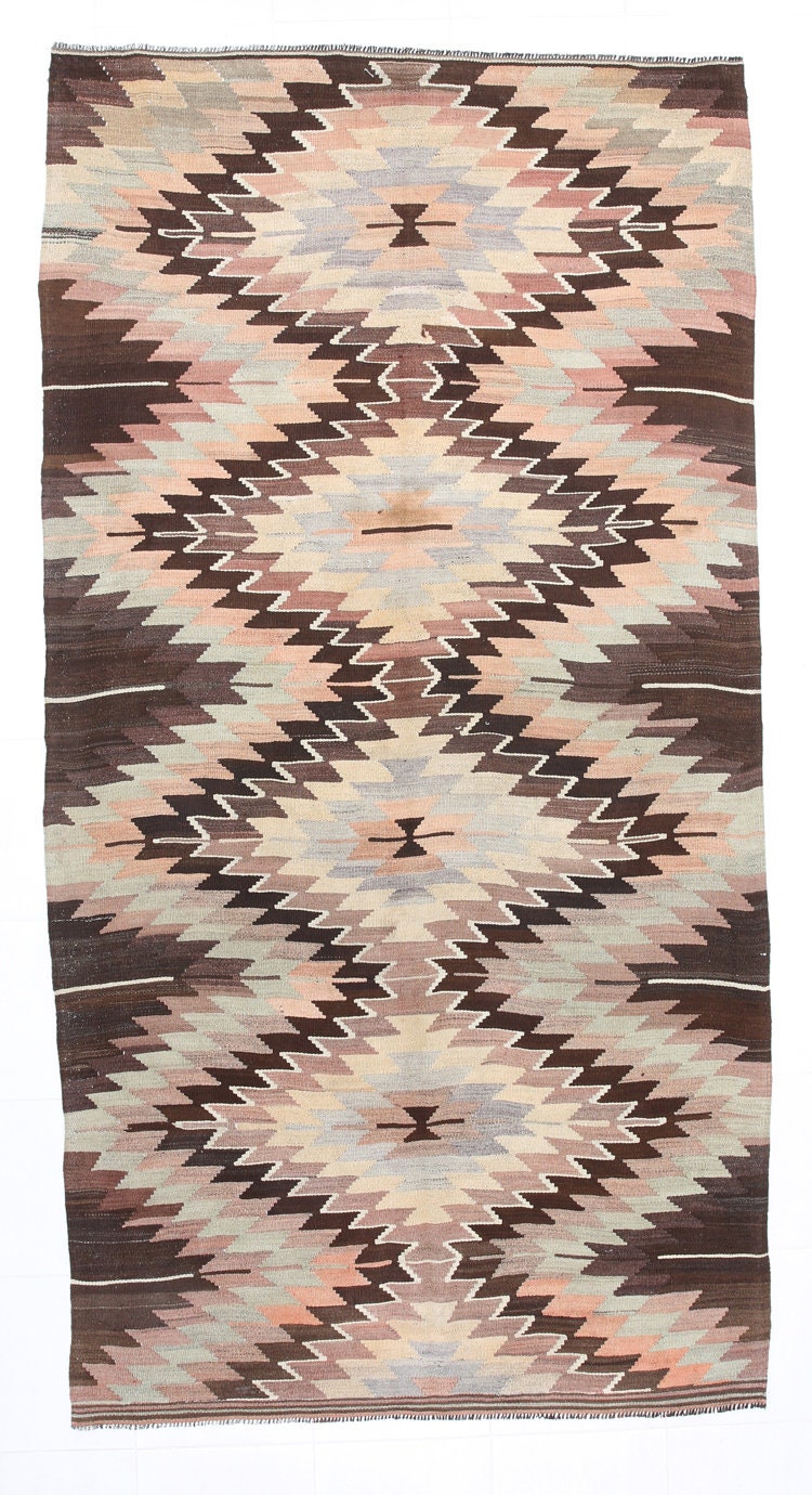 Vintage Kilim Anatolian 5’3’’ x 10’2’’ ft