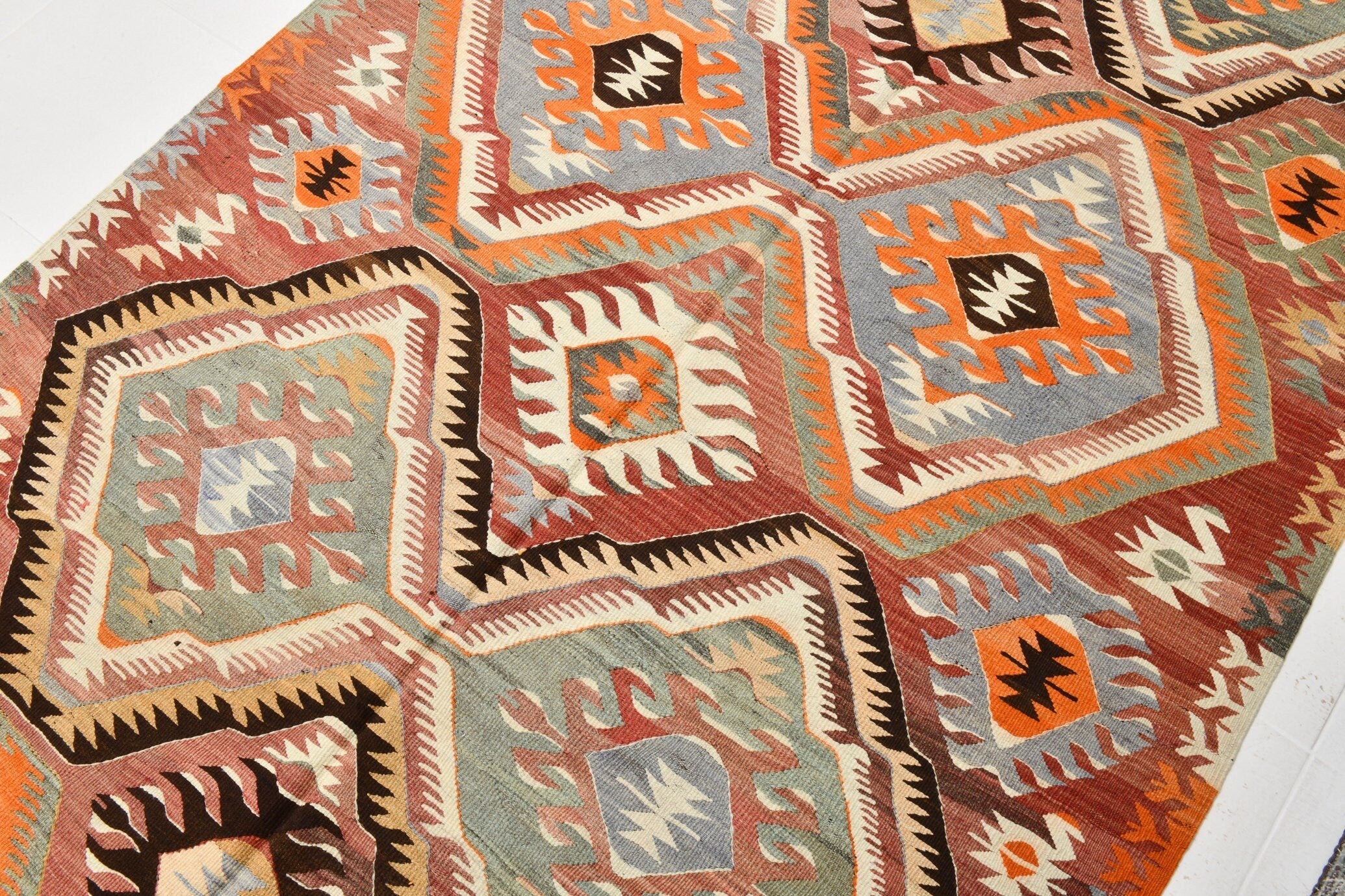 Vintage Kilim Anatolian 5'3" x 10'2" ft