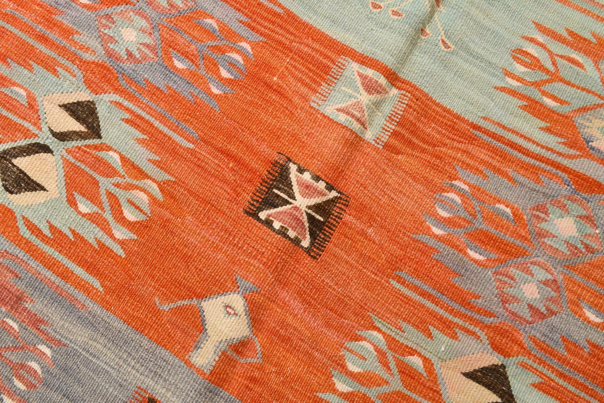 Vintage Kilim Anatolian 5’3’’ x 10’2’’ ft