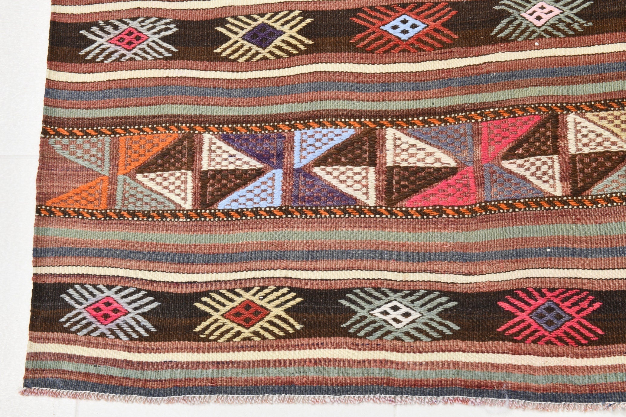 Vintage Kilim Anatolian 5'3" x 7'3" ft