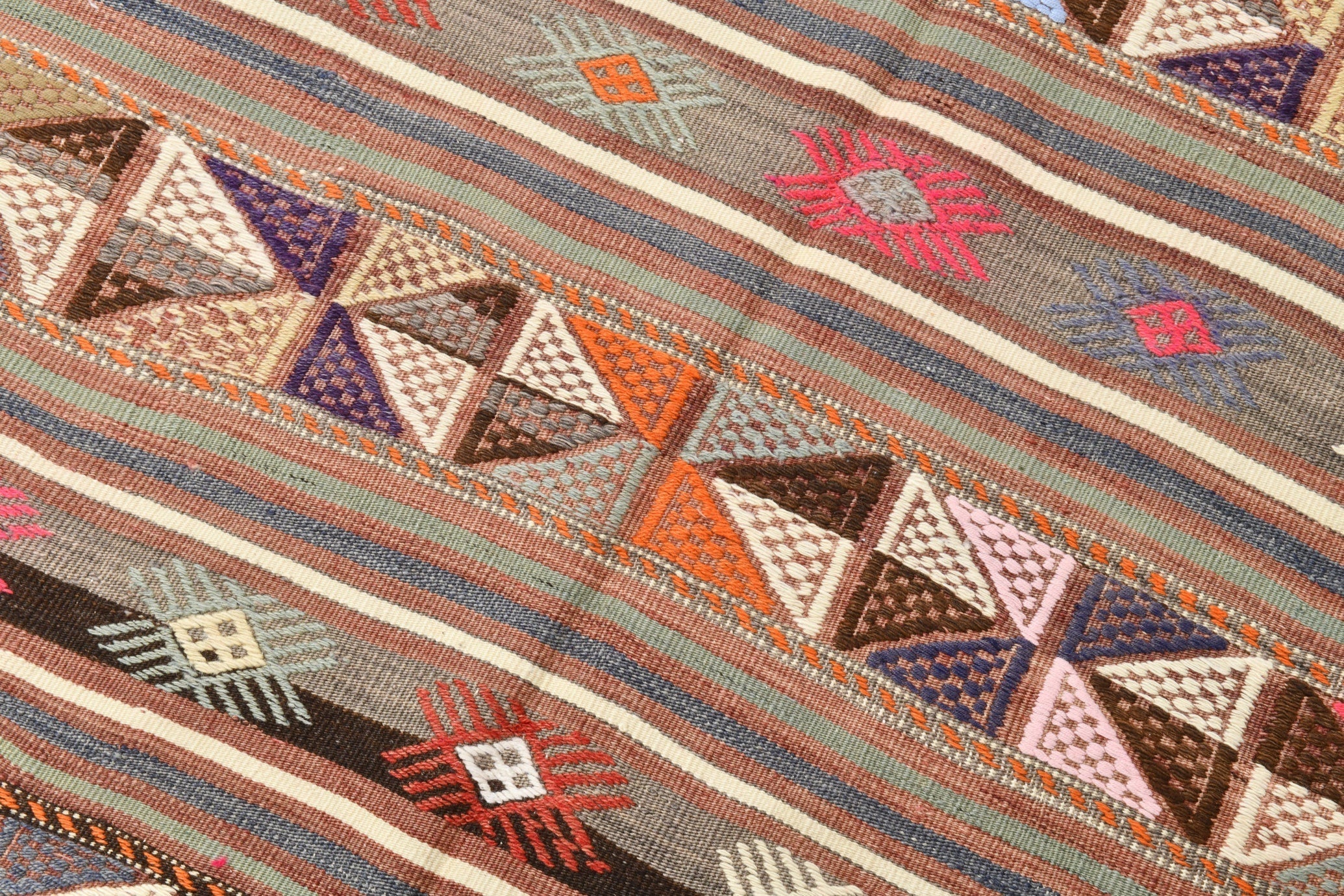 Vintage Kilim Anatolian 5'3" x 7'3" ft