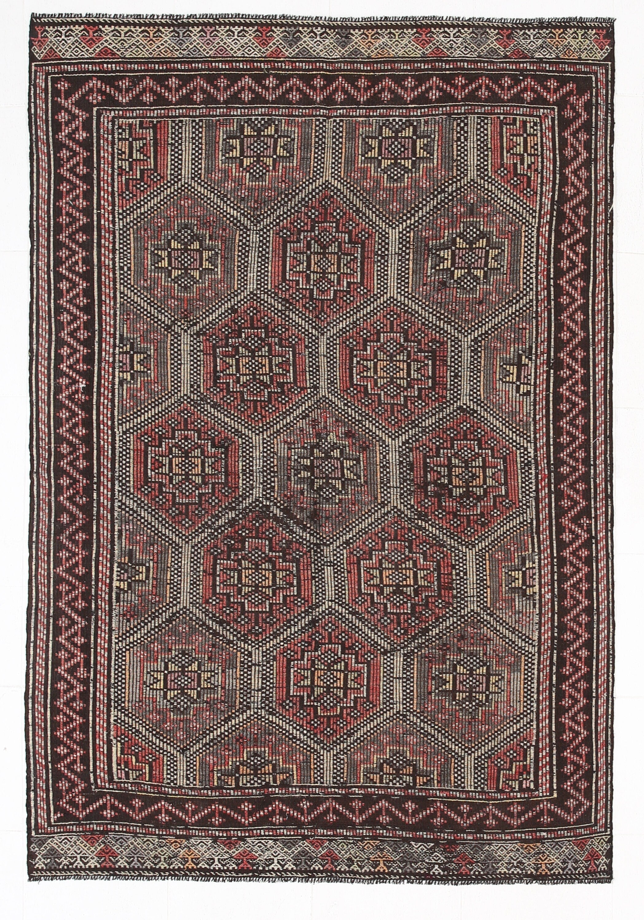 Vintage Kilim Anatolian 5'3" x 7'9" ft