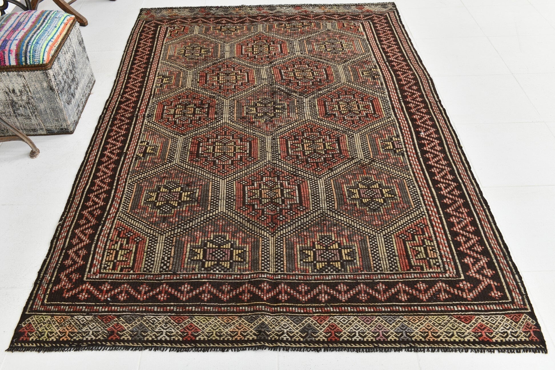 Vintage Kilim Anatolian 5'3" x 7'9" ft